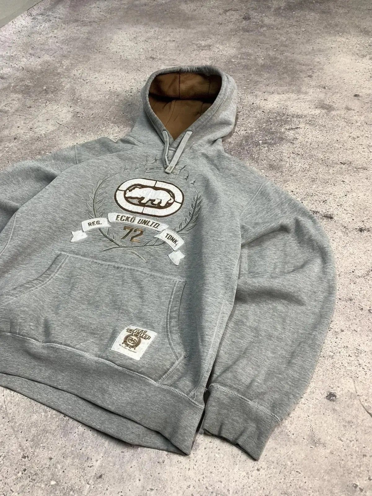 Japanese Brand × Vintage Vintage Hoodie Ecko street wear sk8 y2k faded Size US XL / EU 56 / 4 - 6 Thumbnail