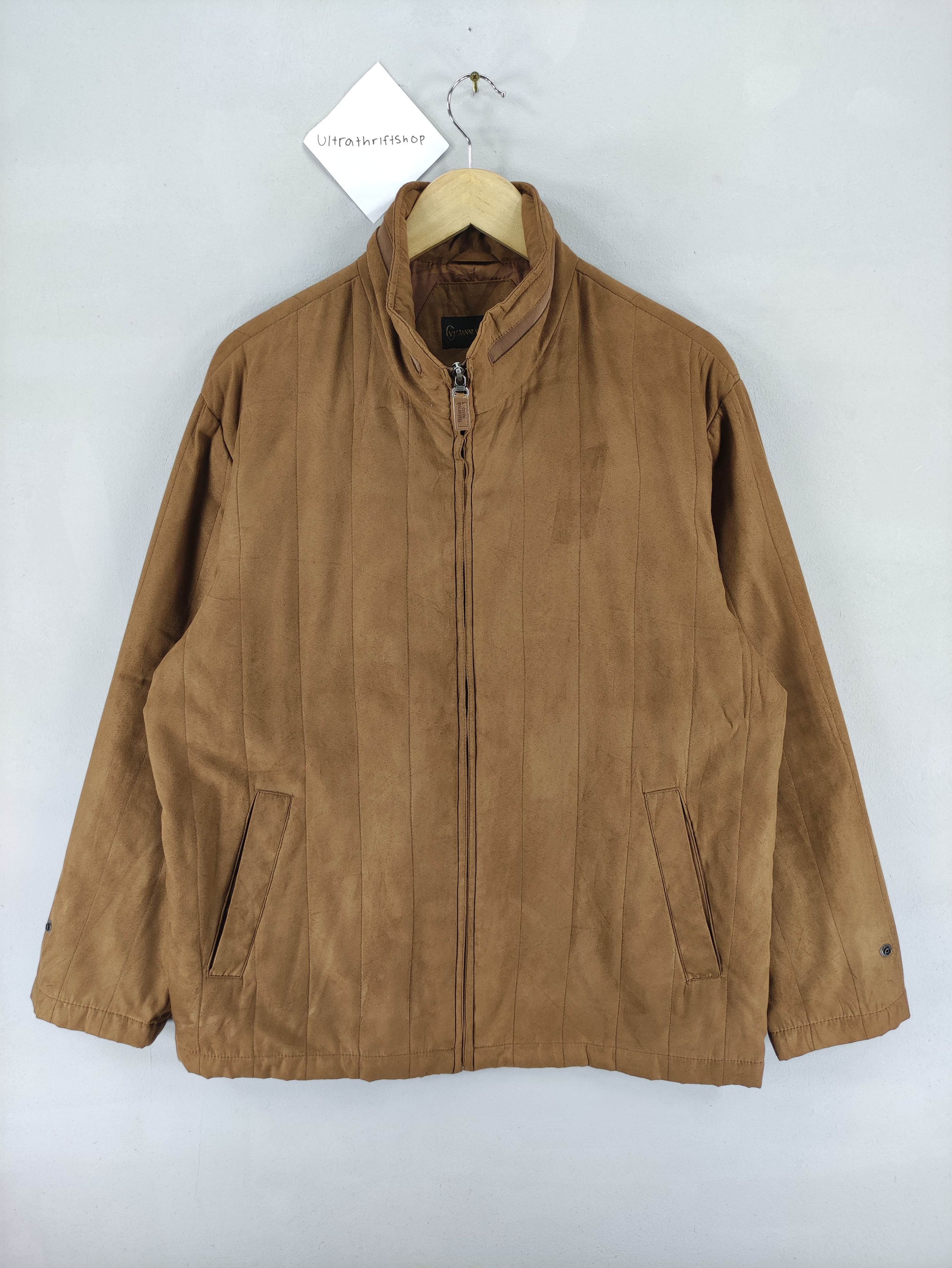 Gianni Valentino Vintage Gianni Valentino Casual Jacket Zipper Brown Size US L / EU 52-54 / 3 - 1 Thumbnail