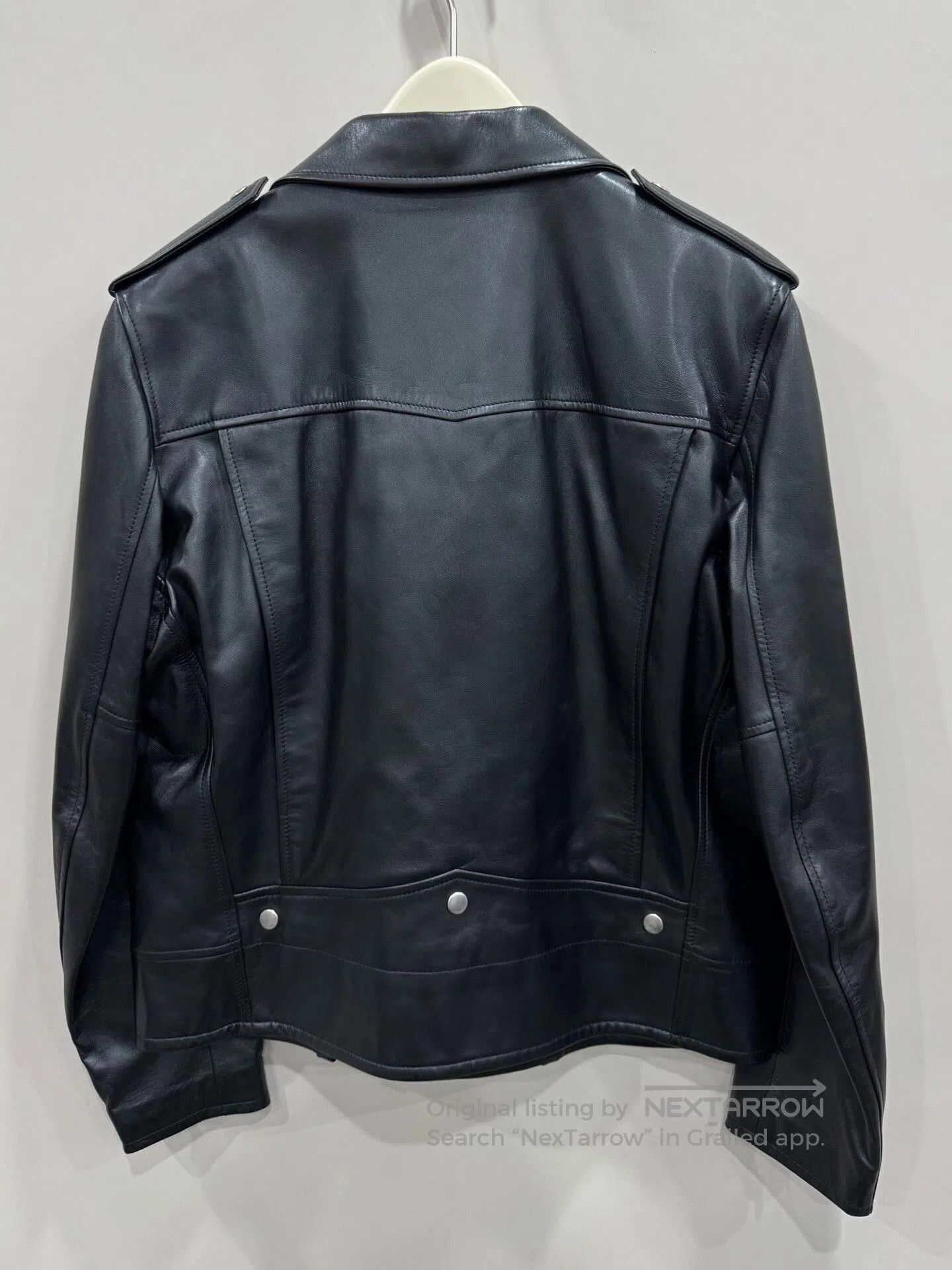 Yves Saint Laurent saint laurent black leather motorcycle jacket. Size US L / EU 52-54 / 3 - 2 Thumbnail