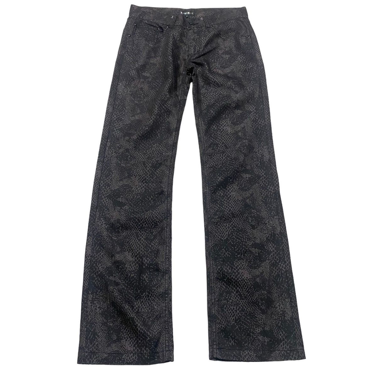 Japanese Brand LOWBOX Snake Pattern Flare Jeans Size US 28 / EU 44 - 1 Thumbnail