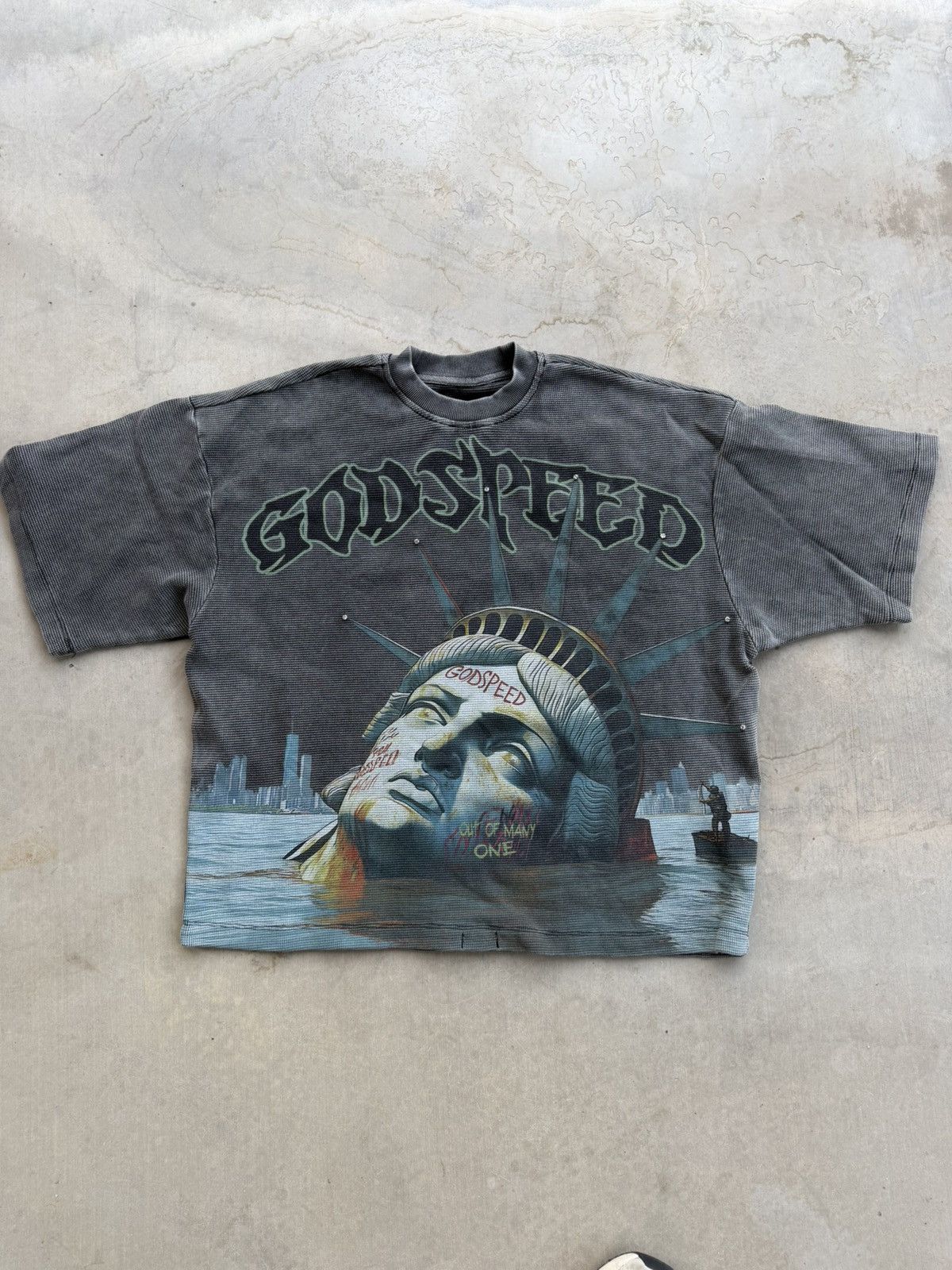 Godspeed Godspeed Sunken Liberty Thermal T-Shirt – Black Medium Size US M / EU 48-50 / 2 - 1 Thumbnail