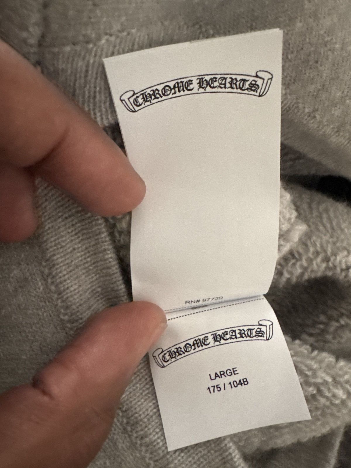 Chrome Hearts CHROME HEARTS GREY CASHMERE HOODIE Size US L / EU 52-54 / 3 - 5 Thumbnail