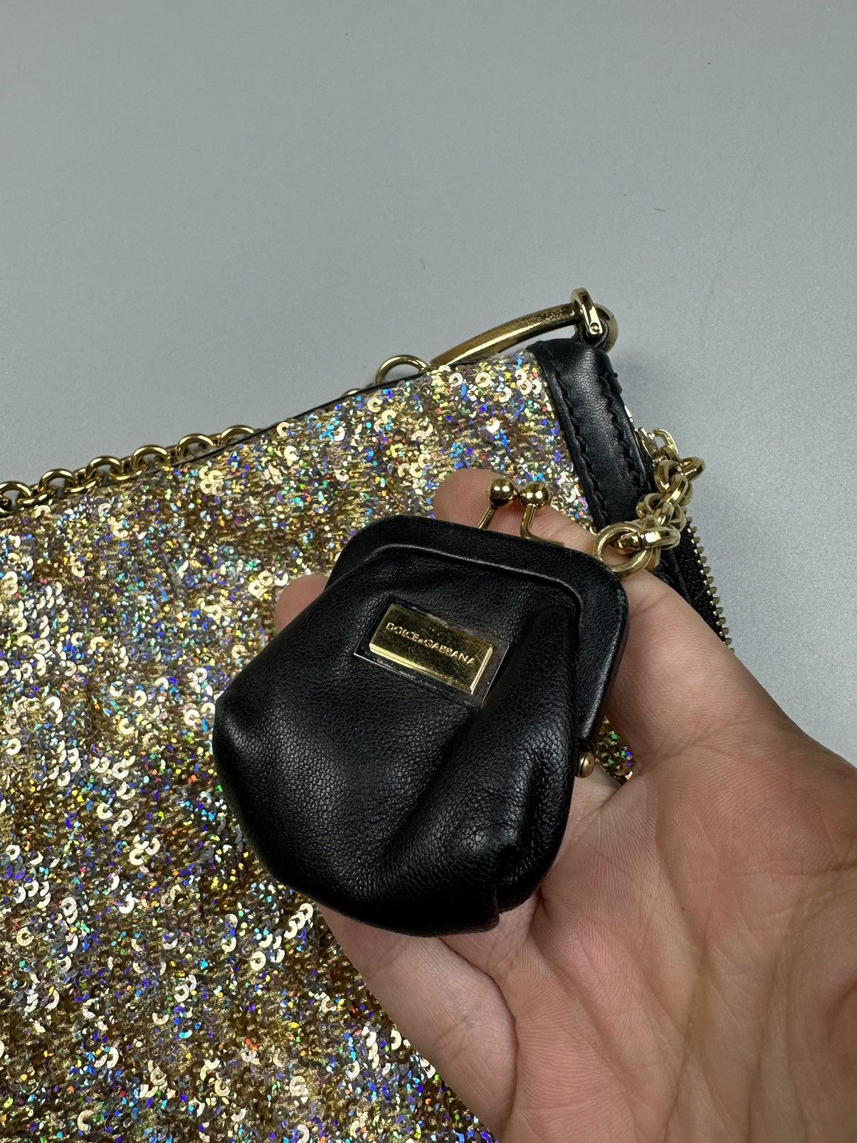 Dolce & Gabbana Dolce&Gabbana two side sequins & leopard print bag Size ONE SIZE - 9 Thumbnail
