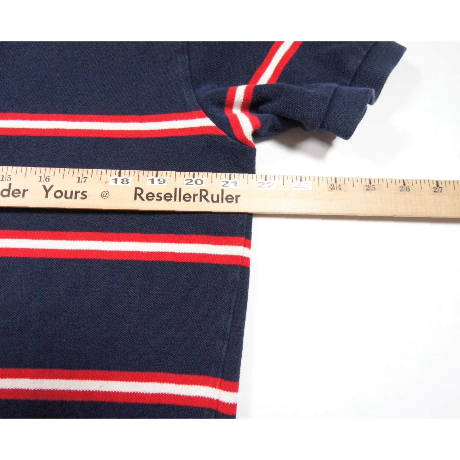 Polo Ralph Lauren Polo Ralph Lauren Striped Polo Shirt Mens Large Blue Short Sleeve Collared Preppy Size US L / EU 52-54 / 3 - 7 Thumbnail