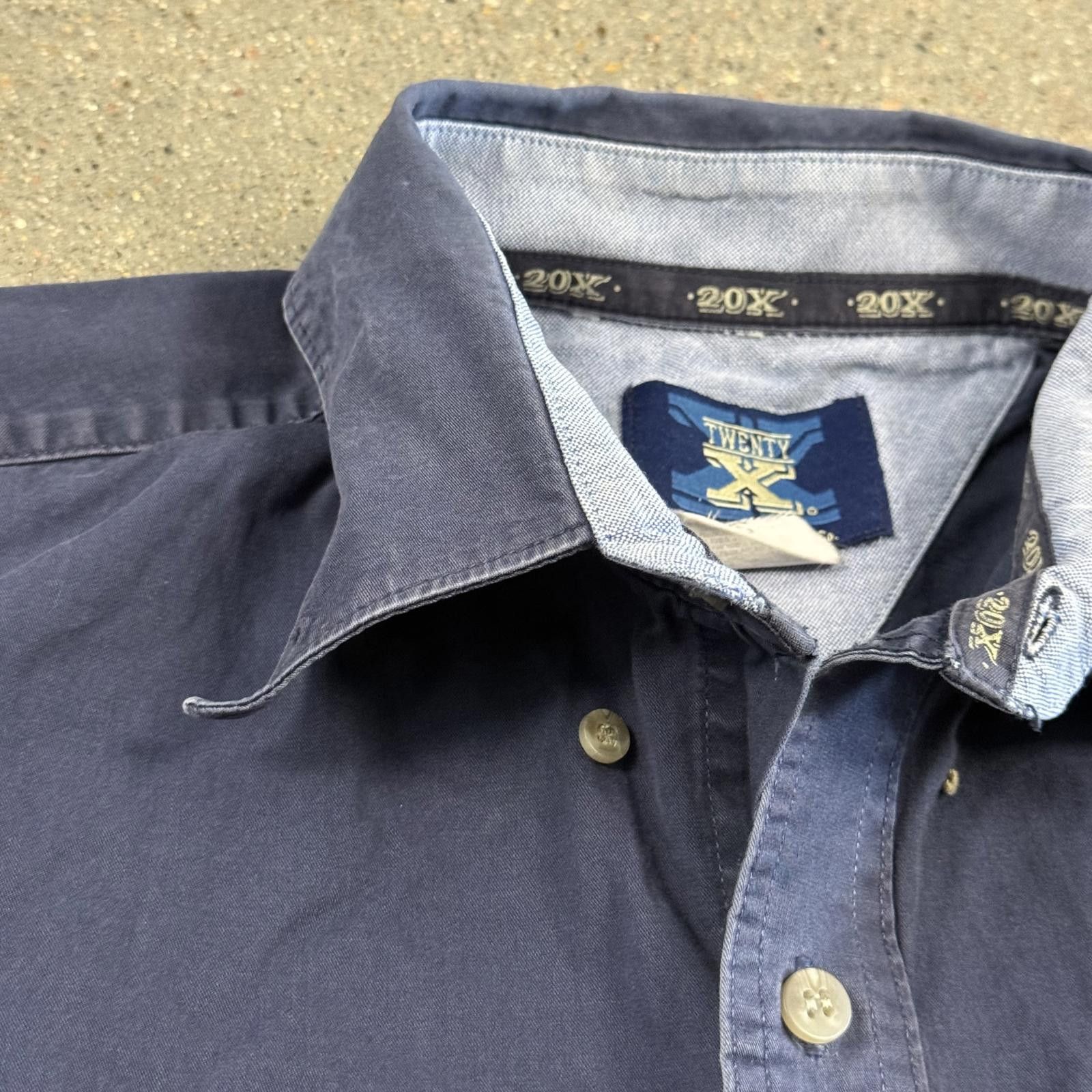 Designer Vtg WRANGLER 20X Flame Resistant Button-Up Cowboy Shirt Size US L / EU 52-54 / 3 - 4 Thumbnail