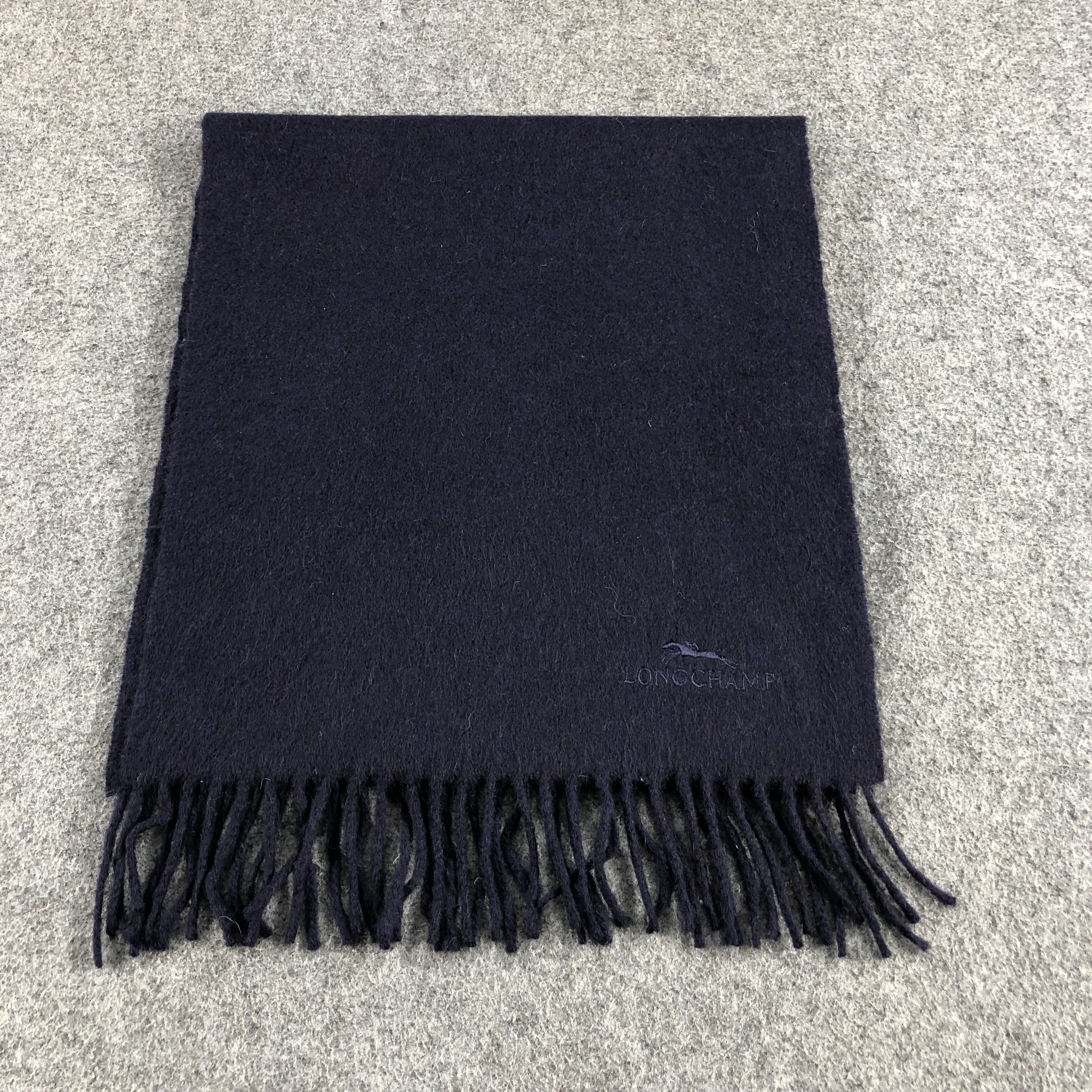 Longchamp Longchamp Cashmere Scarf Muffler V942 Size ONE SIZE - 2 Thumbnail