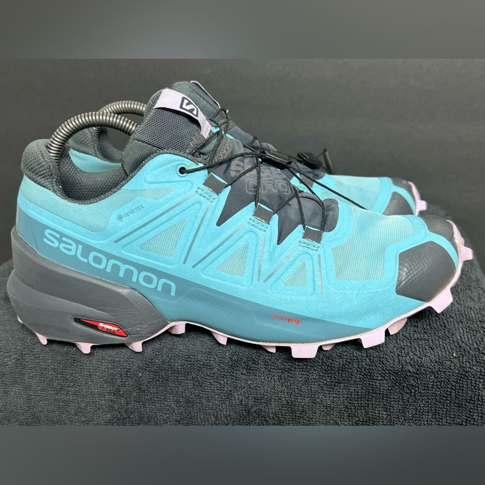 Salomon Salomon Speedcross 5 Shoes Womens 8.5 Teal Blue Green Trail Size US 8.5 / IT 38.5 - 2 Thumbnail