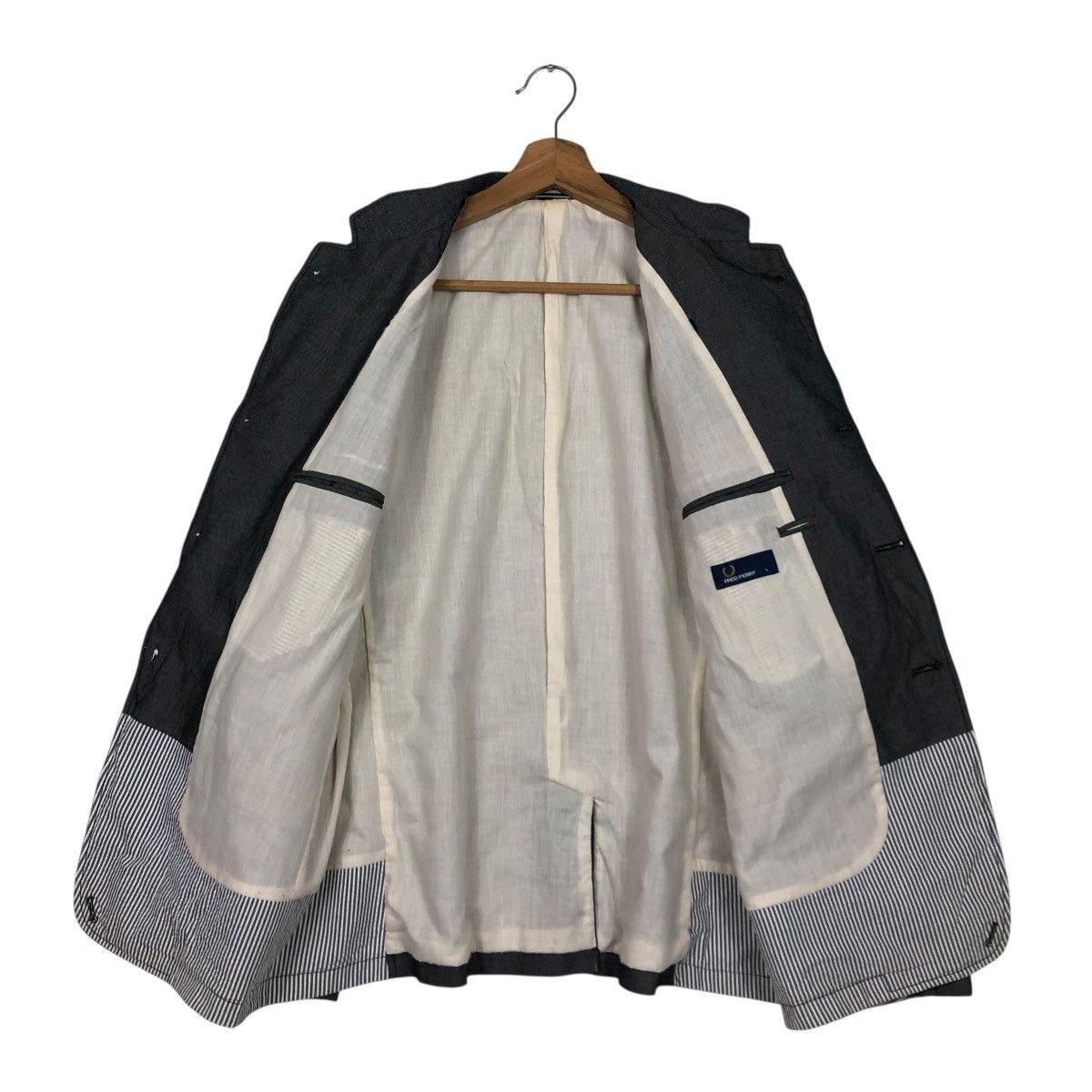 Fred Perry 🔥VINTAGE BUTTON JACKET FRED PERRY ISSEY MIYAKE Size US L / EU 52-54 / 3 - 15 Thumbnail