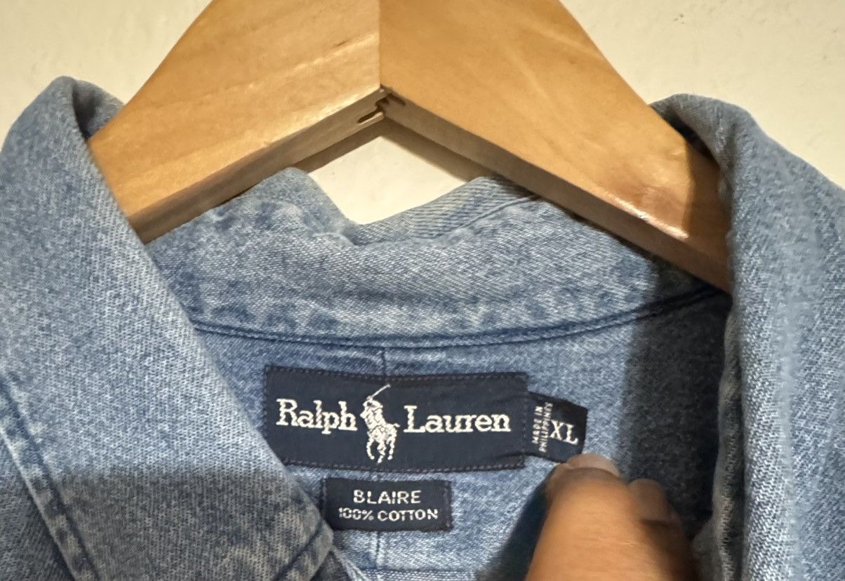 Polo Ralph Lauren RALPH LAUREN Blake Denim Shirt Men's Light Blue Long Sleeve Size US XL / EU 56 / 4 - 3 Thumbnail