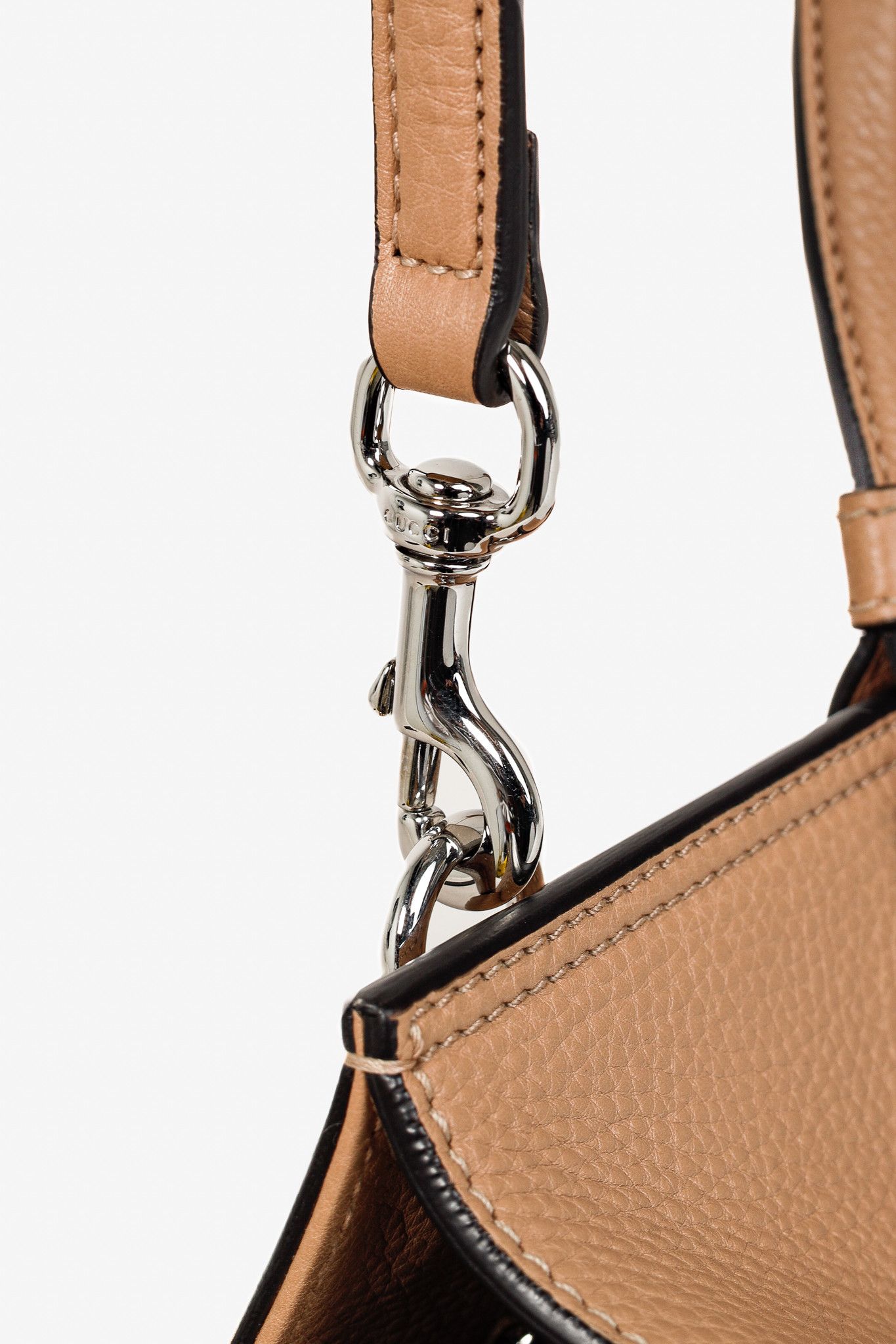 Gucci Gucci Bamboo Daily Rose Beige Leather Large Top Handle Bag Size ONE SIZE - 7 Thumbnail
