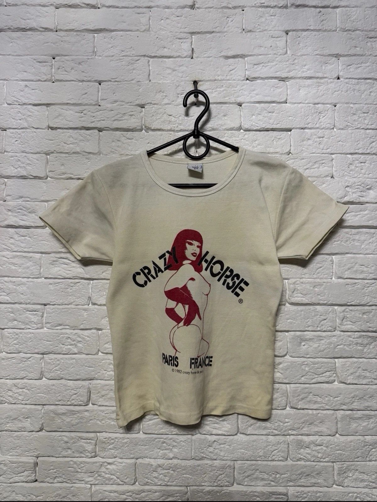 Other Rare Vintage 1982 Crazy Horse De Paris T-shirt Woman`s Auth Size S / US 4 / IT 40 - 1 Thumbnail