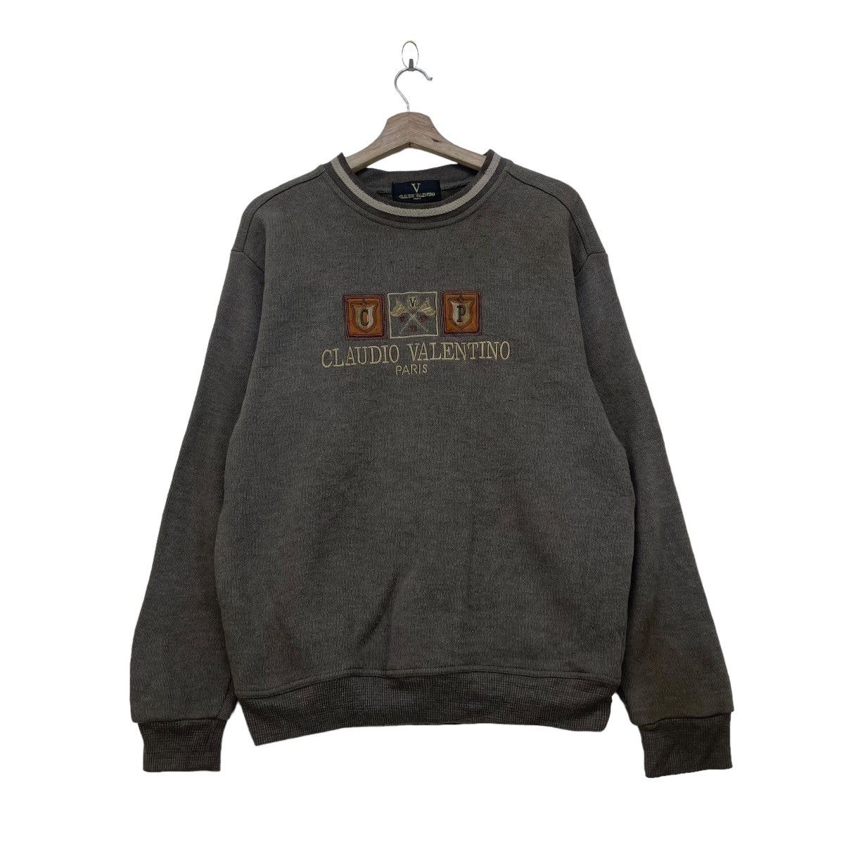 Vintage 🔥Vintage Claudio Valentino Sweatshirt Jacket Size US M / EU 48-50 / 2 - 1 Thumbnail