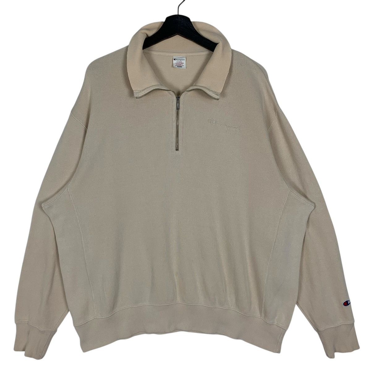 Champion × Vintage Vintage Champion Apparel halfZipper JapanesBrand Sweetshirt Size US XL / EU 56 / 4 - 2 Thumbnail