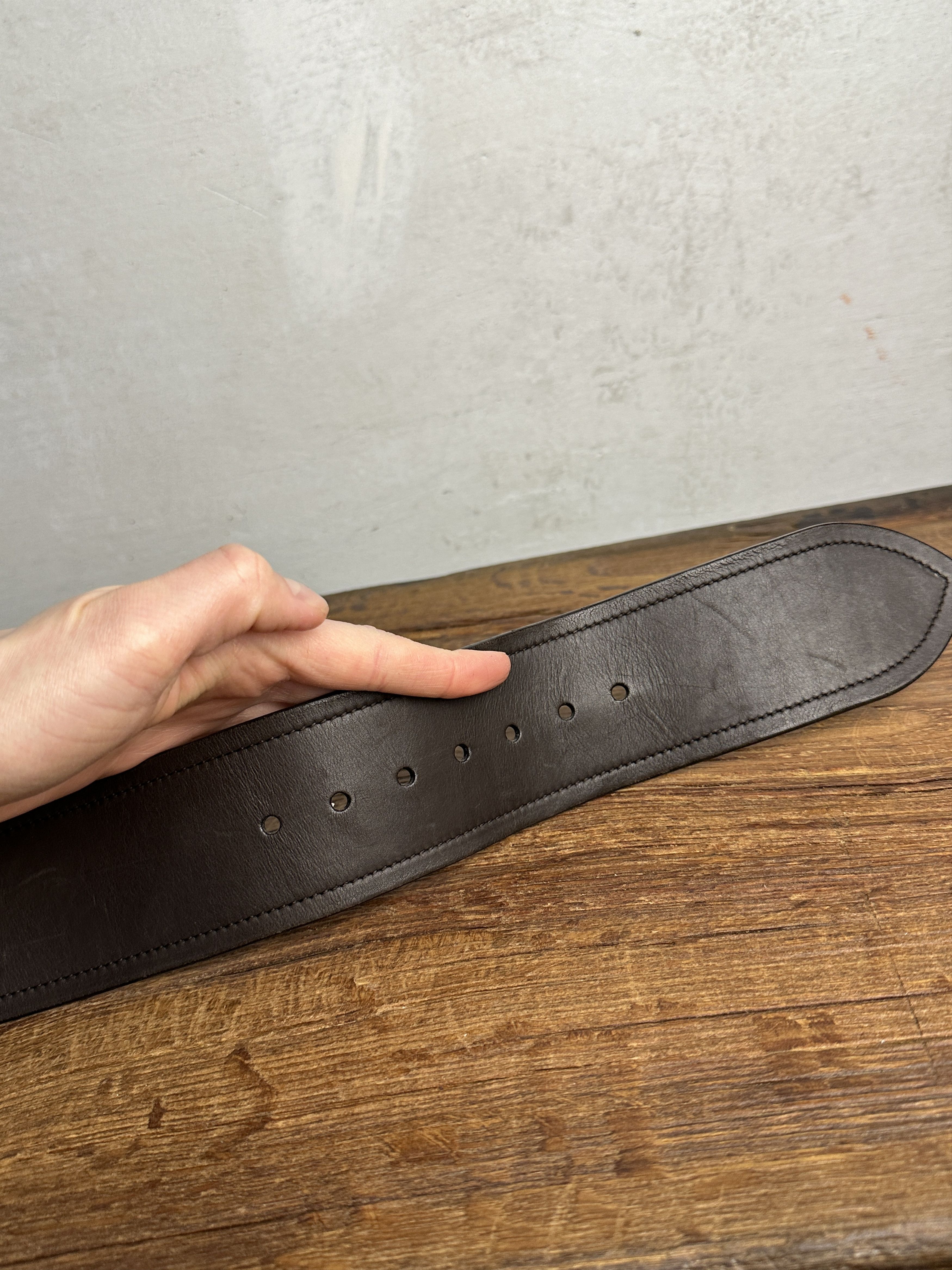 Saint Laurent Paris YSL Vintage Leather Waist Belt Size ONE SIZE - 5 Thumbnail