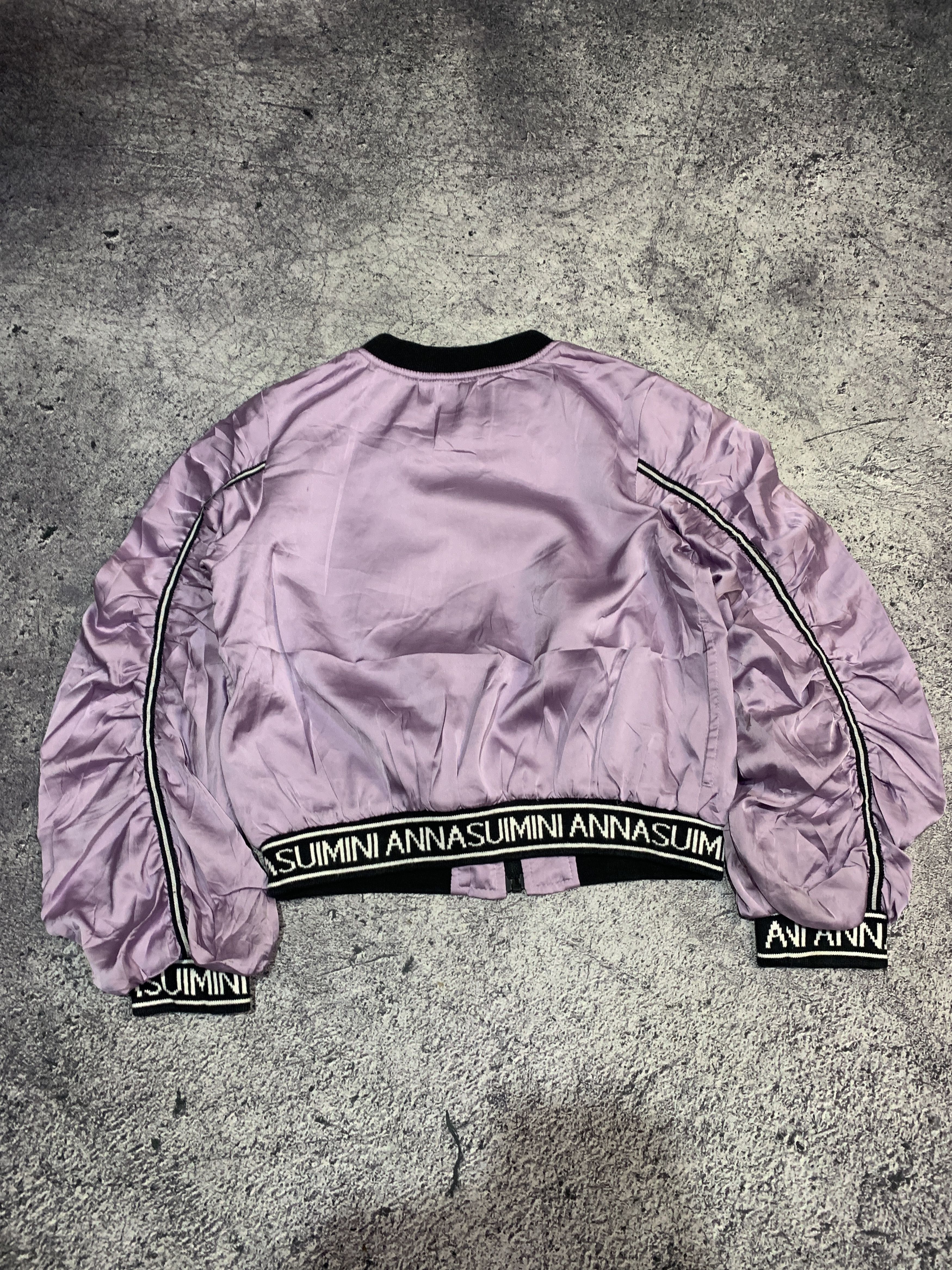 Japanese Brand 2000s Anna Sui Japanese Butterfly Silk Bomber Jacket Size US L / EU 52-54 / 3 - 2 Thumbnail