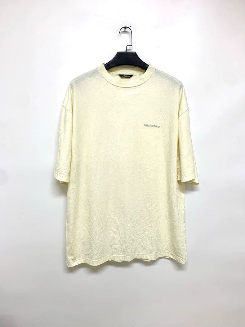 Balenciaga Double B Pleated Short Sleeve Tee - dmc