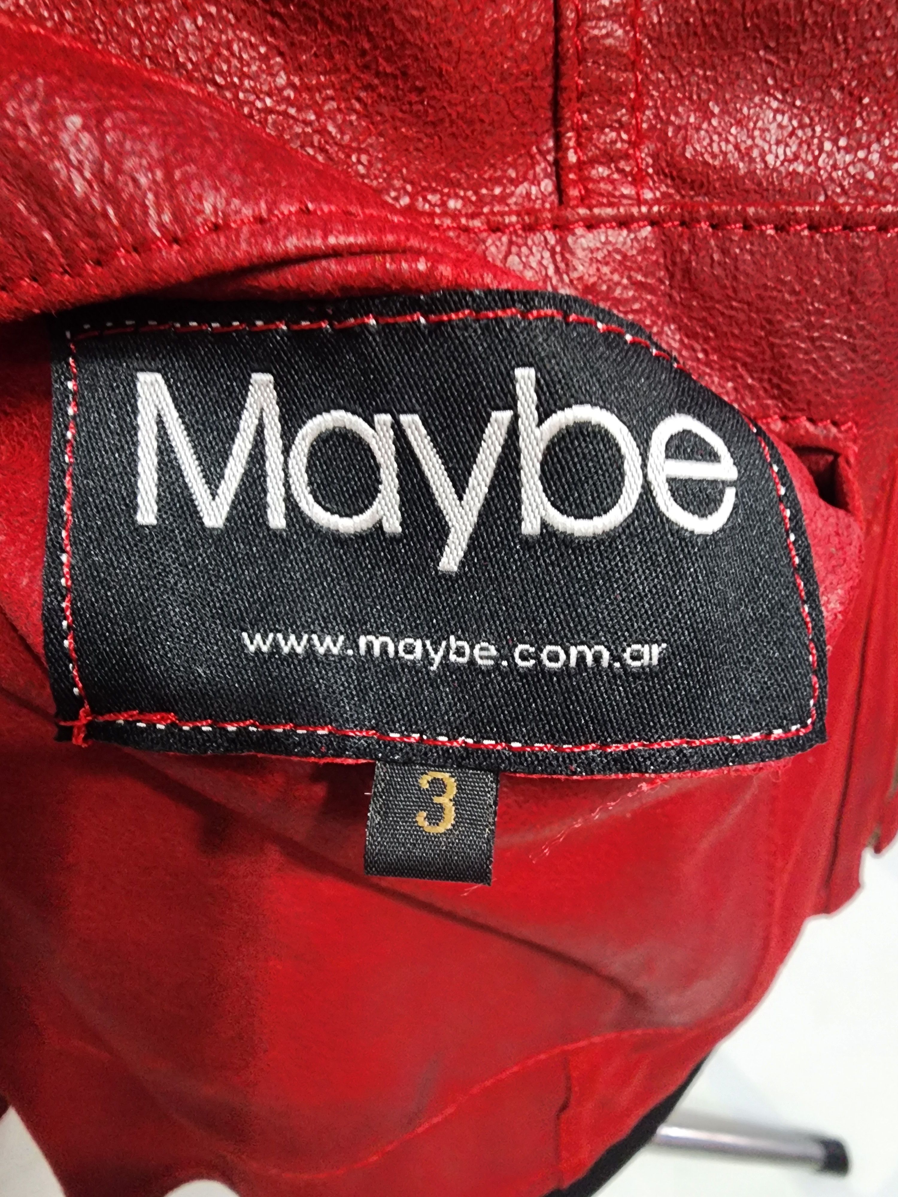 Uniqlo Red reversible leather jacket for women with a hood. Size L / US 10 / IT 46 - 9 Thumbnail