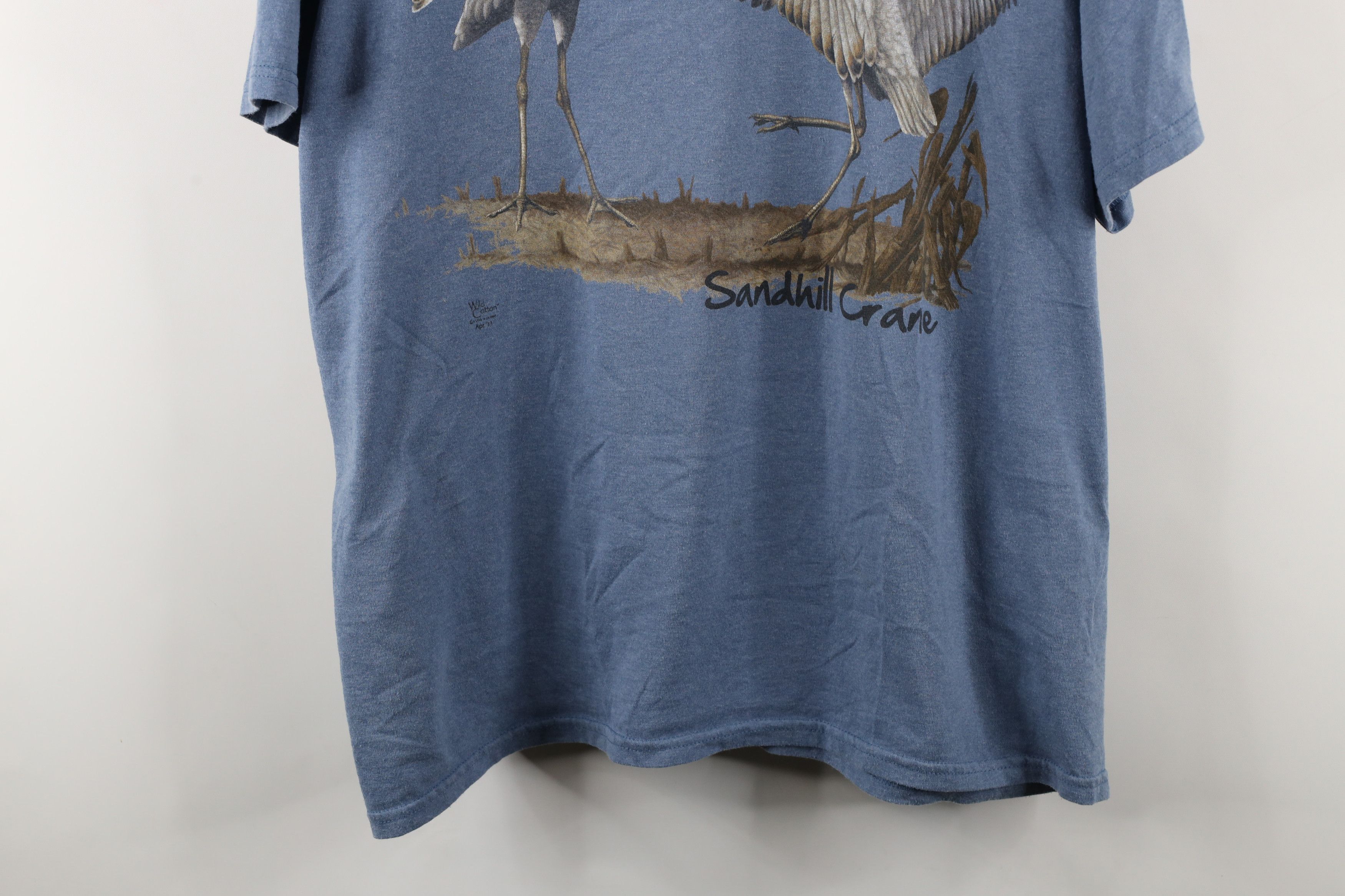 Vintage Vintage Y2K Streetwear Nature Sandhill Crane T-Shirt Blue Size US XXL / EU 58 / 5 - 3 Thumbnail