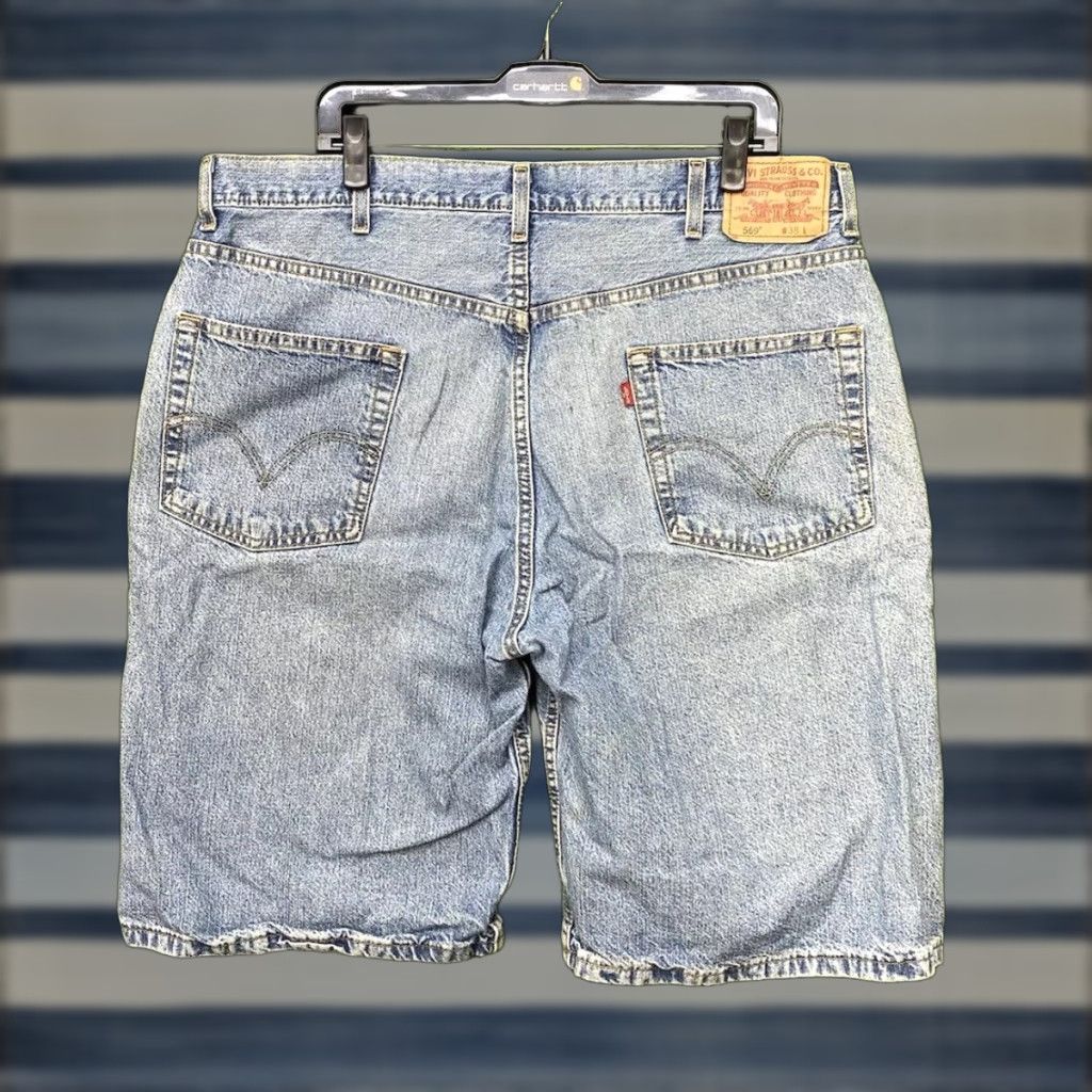 Levi's VINTAGE Levi's 569 Jean Shorts Mens 38 Workwear Denim Relaxed Fit Wide Leg Bermuda Casual 90s Grunge Skate Cyberpunk 2000s Size US 38 / EU 54 - 1 Thumbnail