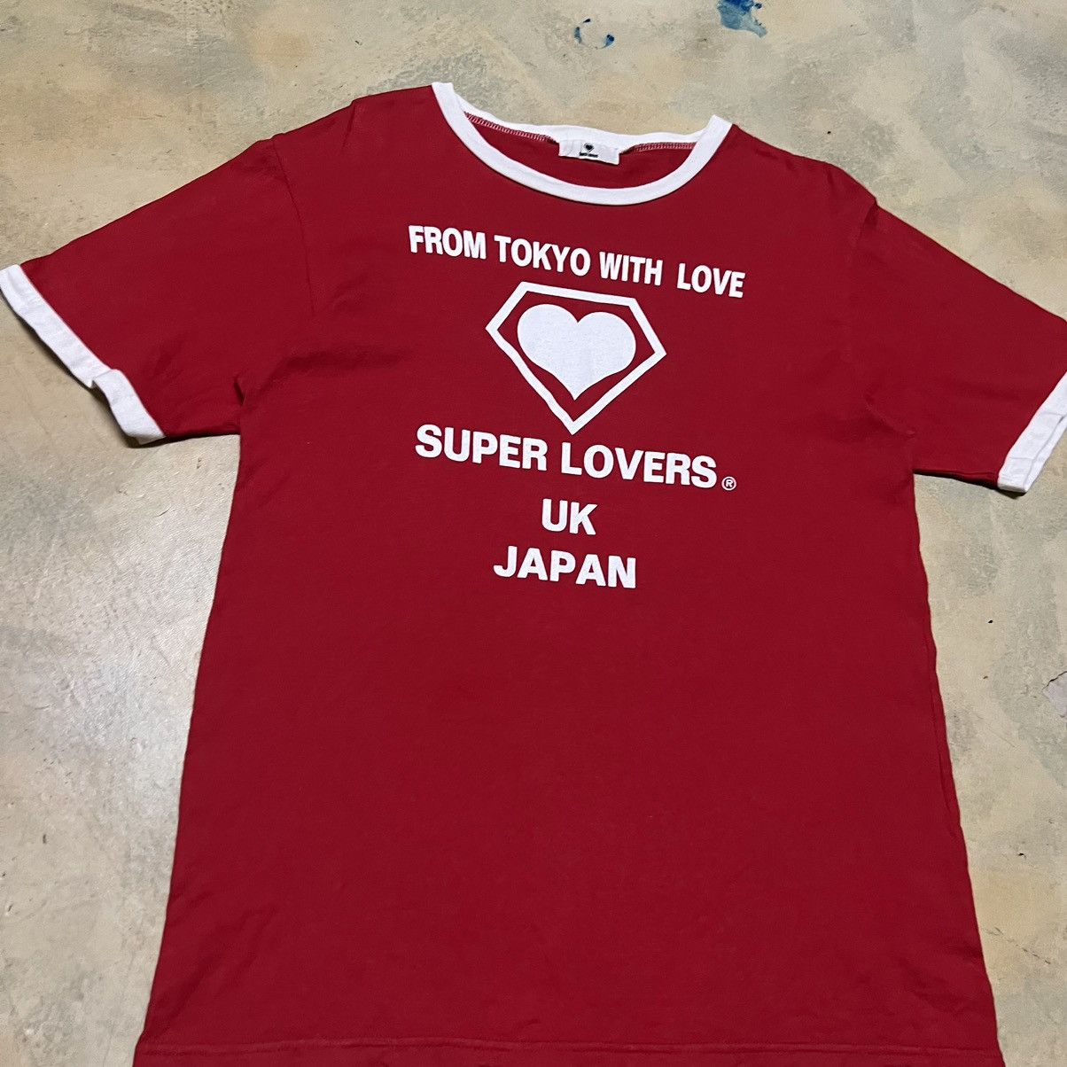 Japanese Brand Japanese Brand Super Lovers Lovers Rock Big Logo T Shirt Size US S / EU 44-46 / 1 - 4 Thumbnail