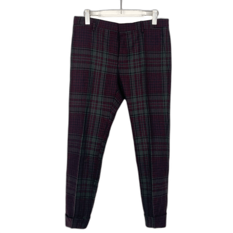Valentino Valentino Plaid Wool Trousers Size 46 Size 42" / US 20 - 1 Thumbnail