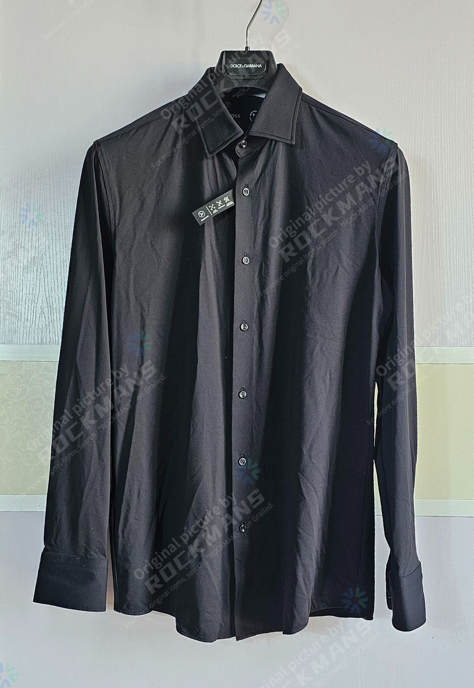 BOSS Black Stretch Shirt Size 42