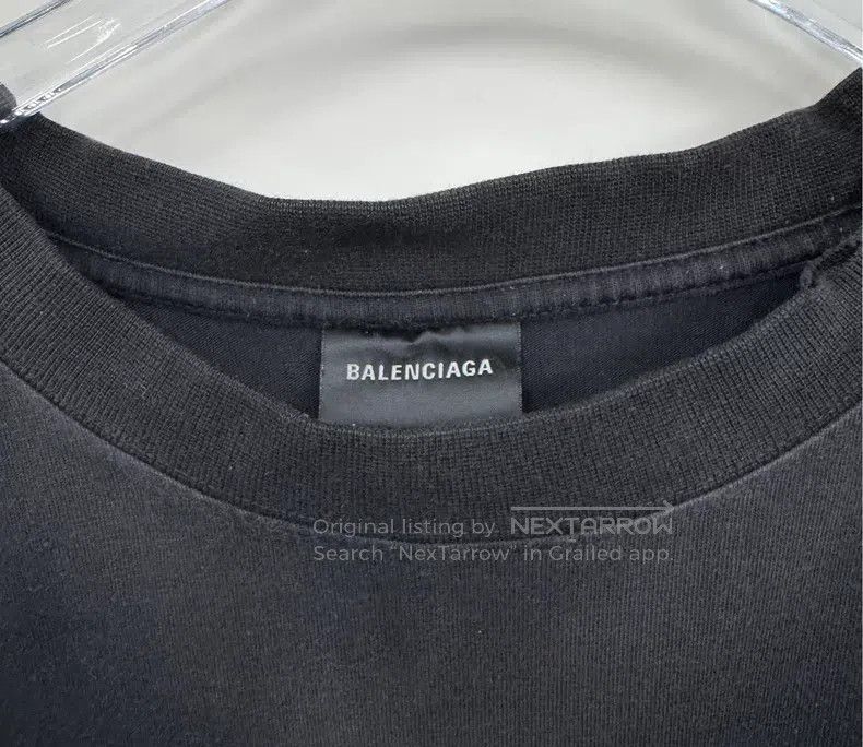 Balenciaga Balenciaga Black short-sleeve with letter print, size M Size US M / EU 48-50 / 2 - 3 Thumbnail