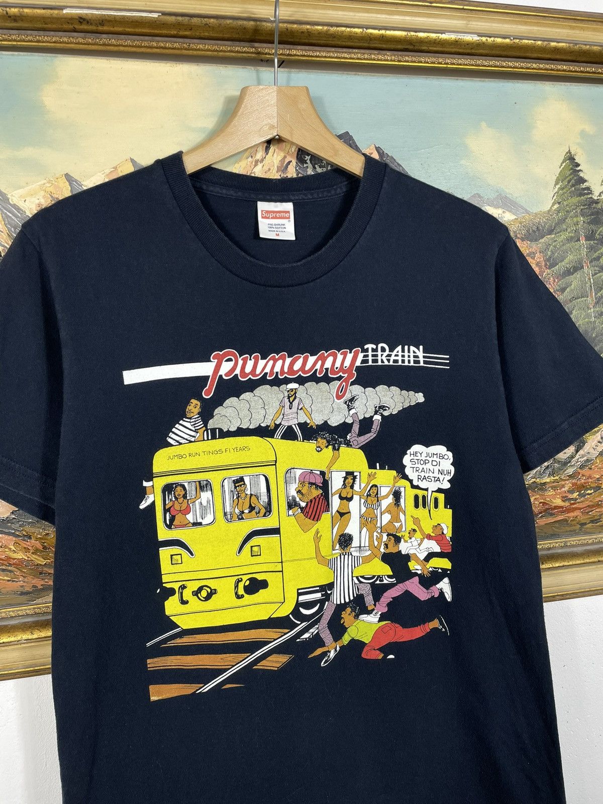Supreme Supreme Navy Tee Limonious Punany Train Jumbo Swag Skate Size US S / EU 44-46 / 1 - 4 Thumbnail