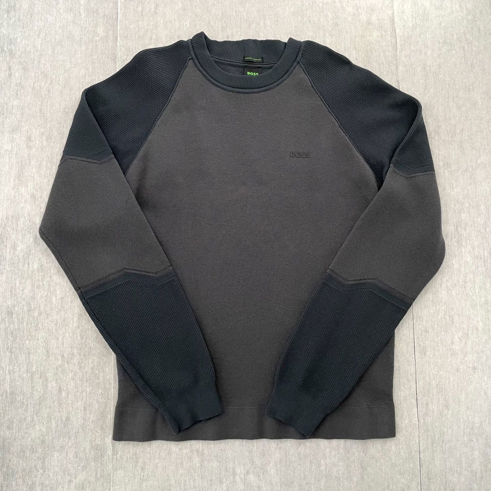 Hugo Boss VINTAGE Boss Sweater Adult Medium Gray Relka Thermal Comfort Crew Neck Pullover Mens M Size US M / EU 48-50 / 2 - 2 Thumbnail