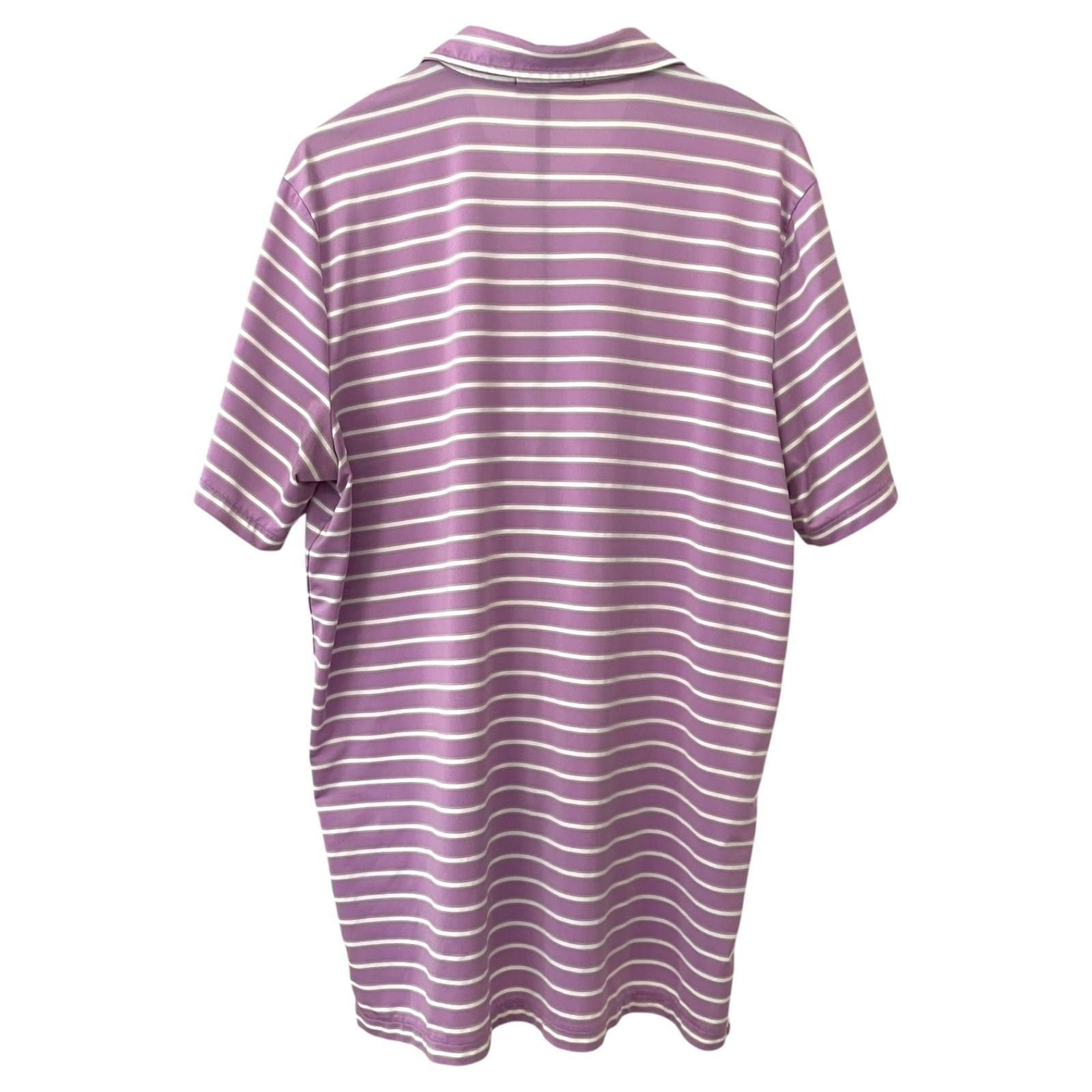 RLX Ralph Lauren Ralph Lauren RLX Golf Polo Mens XL Lavender Striped Shirt Size US XL / EU 56 / 4 - 2 Thumbnail