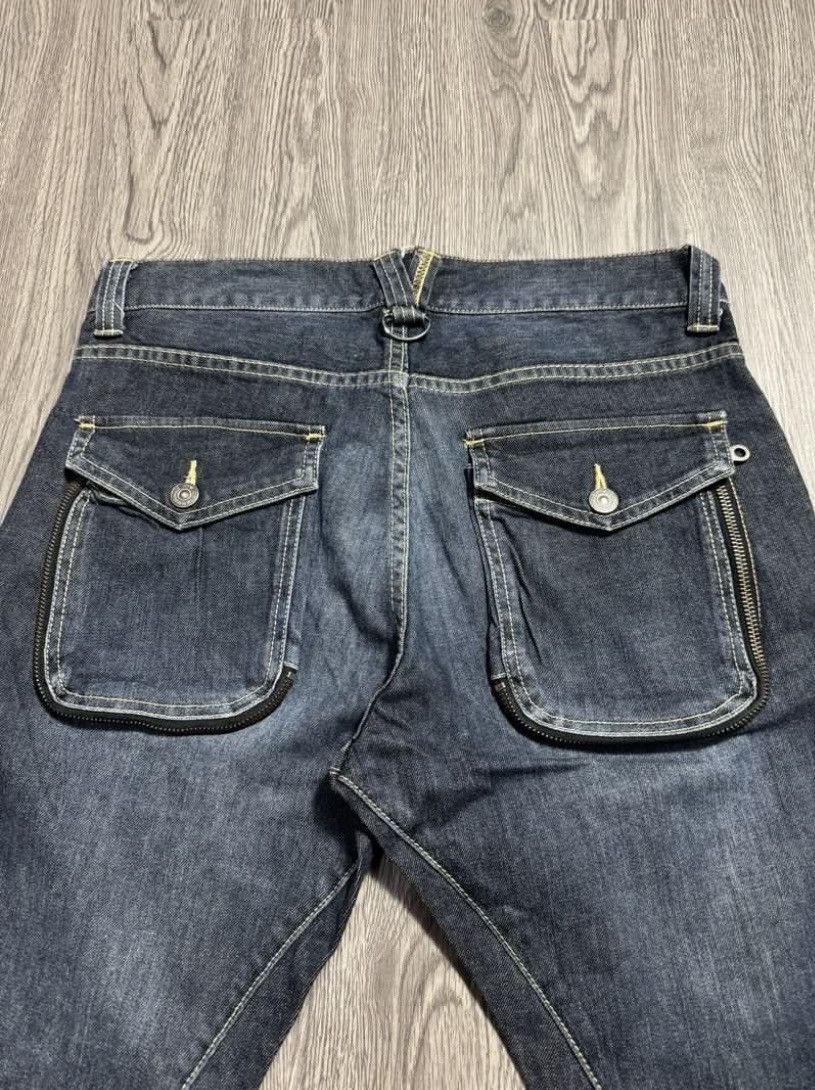 PPFM PPFM Distressed Slim Fit Curved Jeans Size US 31 - 9 Thumbnail