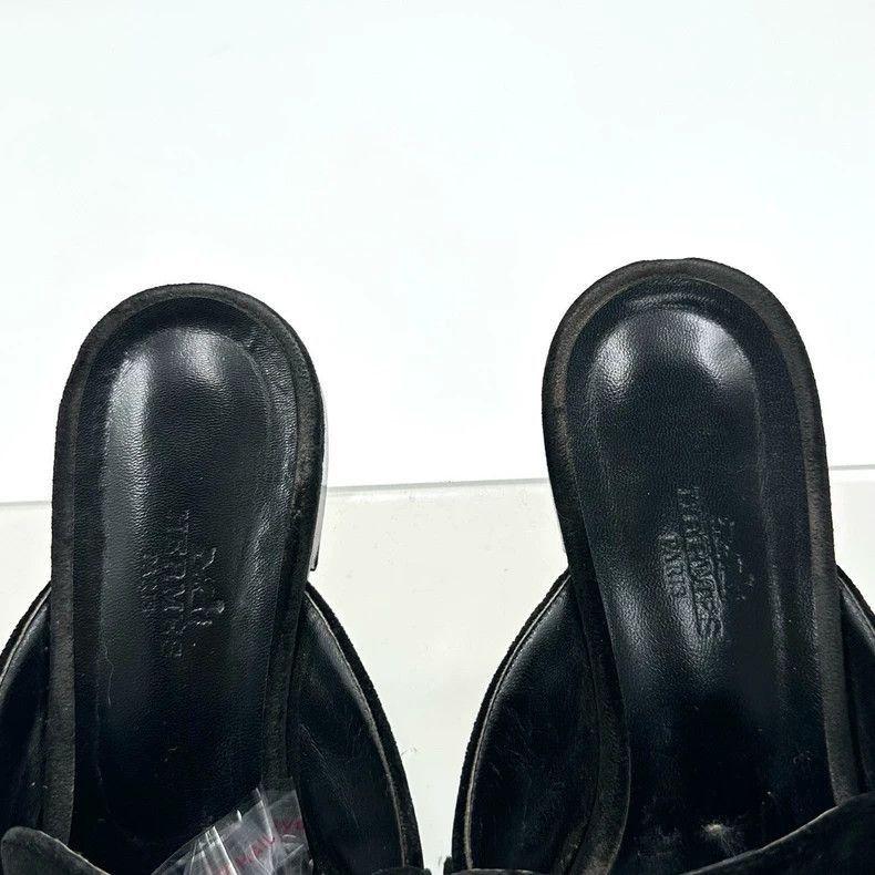 Hermes Hermes Black Velvet SlipOn Shoes-2506 Size US 6 / IT 36 - 4 Thumbnail