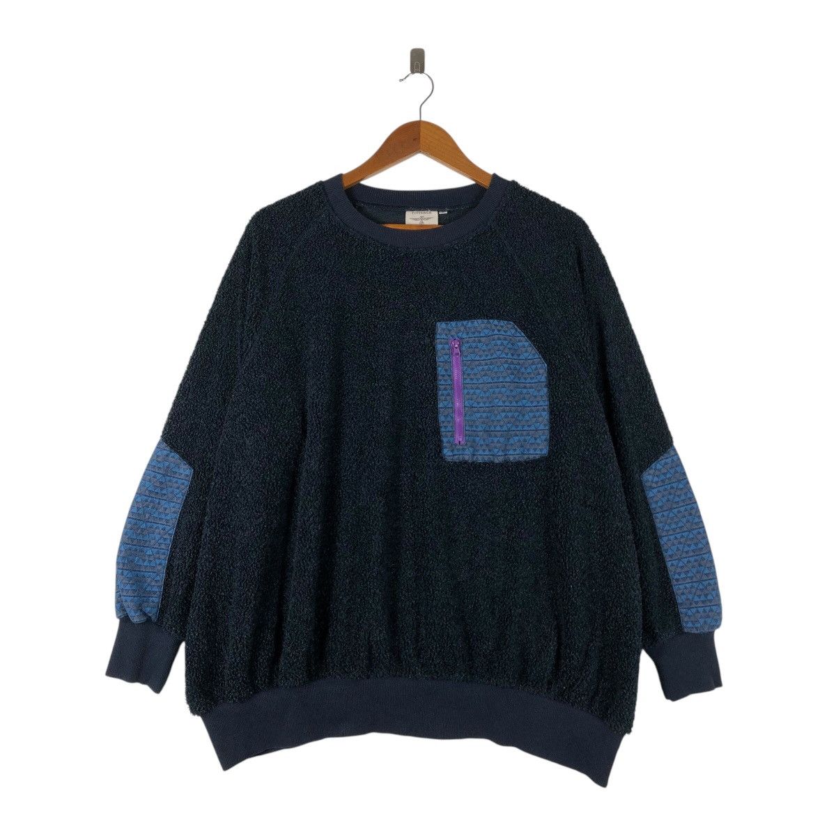Vintage TITICACA Native Design Fleece Sweatshirt Size US M / EU 48-50 / 2 - 1 Thumbnail