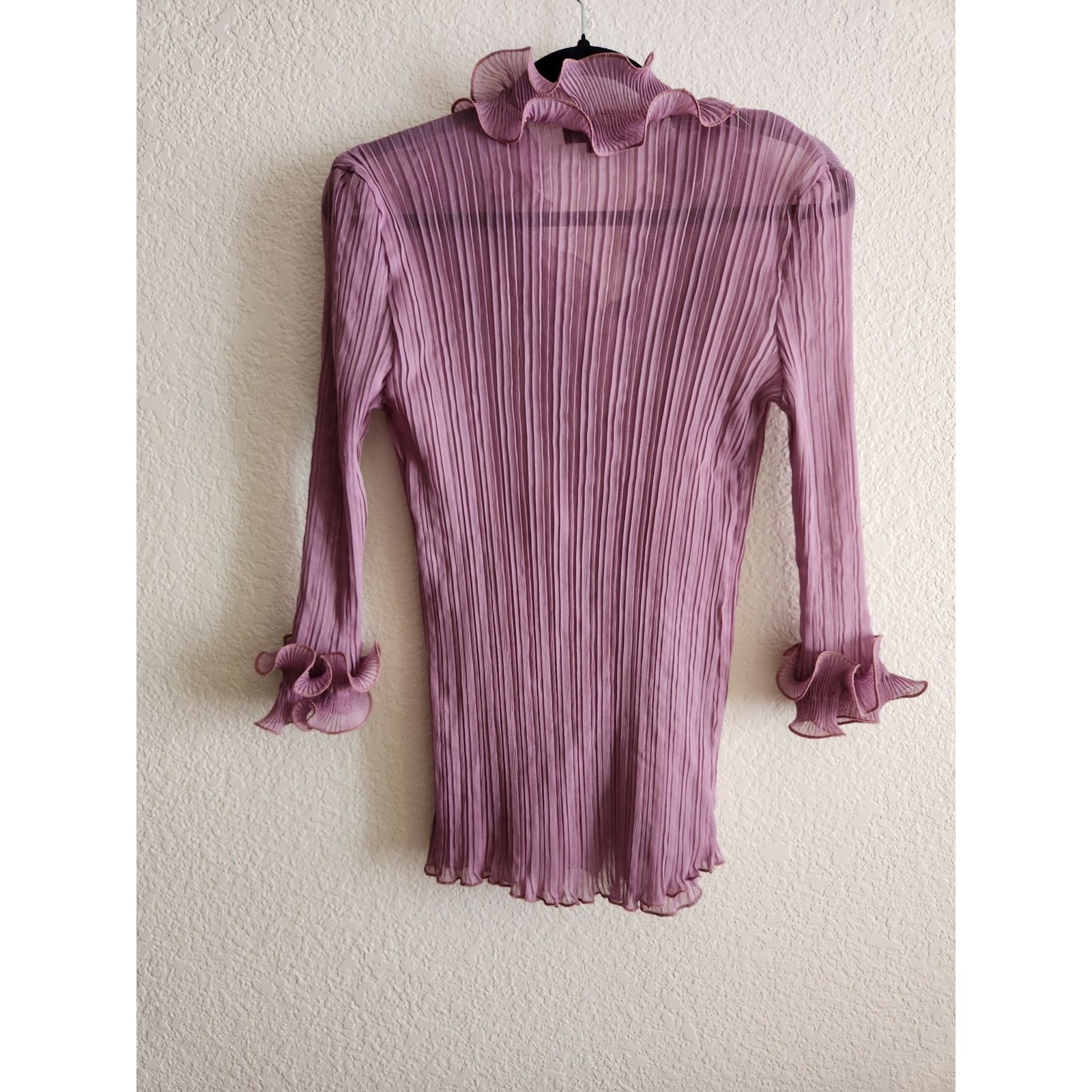 Other y2K Daniel Women's Ruffle Button Up Blouse Lg Size L / US 10 / IT 46 - 2 Thumbnail