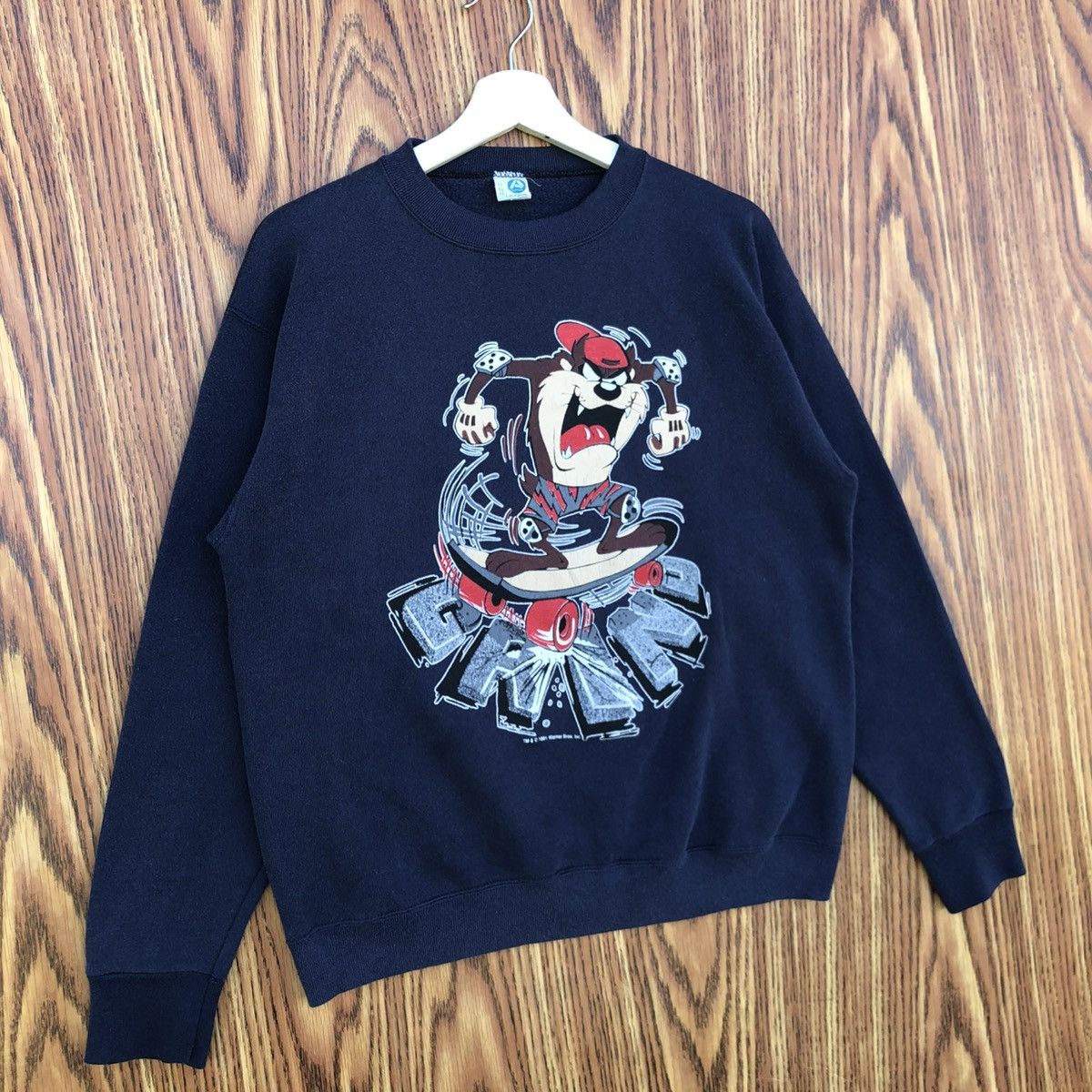 Cartoon Network Vintage Looney Tunes Tasmanian Devil Taz Sweatshirt Size US M / EU 48-50 / 2 - 2 Thumbnail
