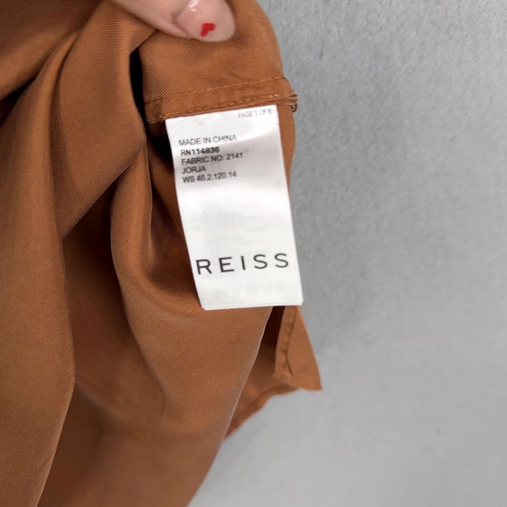 Reiss Reiss Tank Top Womens 4 Brown 100% Silk V Neck Pleated Basic Career Workwear Satin Sleeveless Shirt Womens Boys Girls Mens Size S / US 4 / IT 40 - 5 Thumbnail
