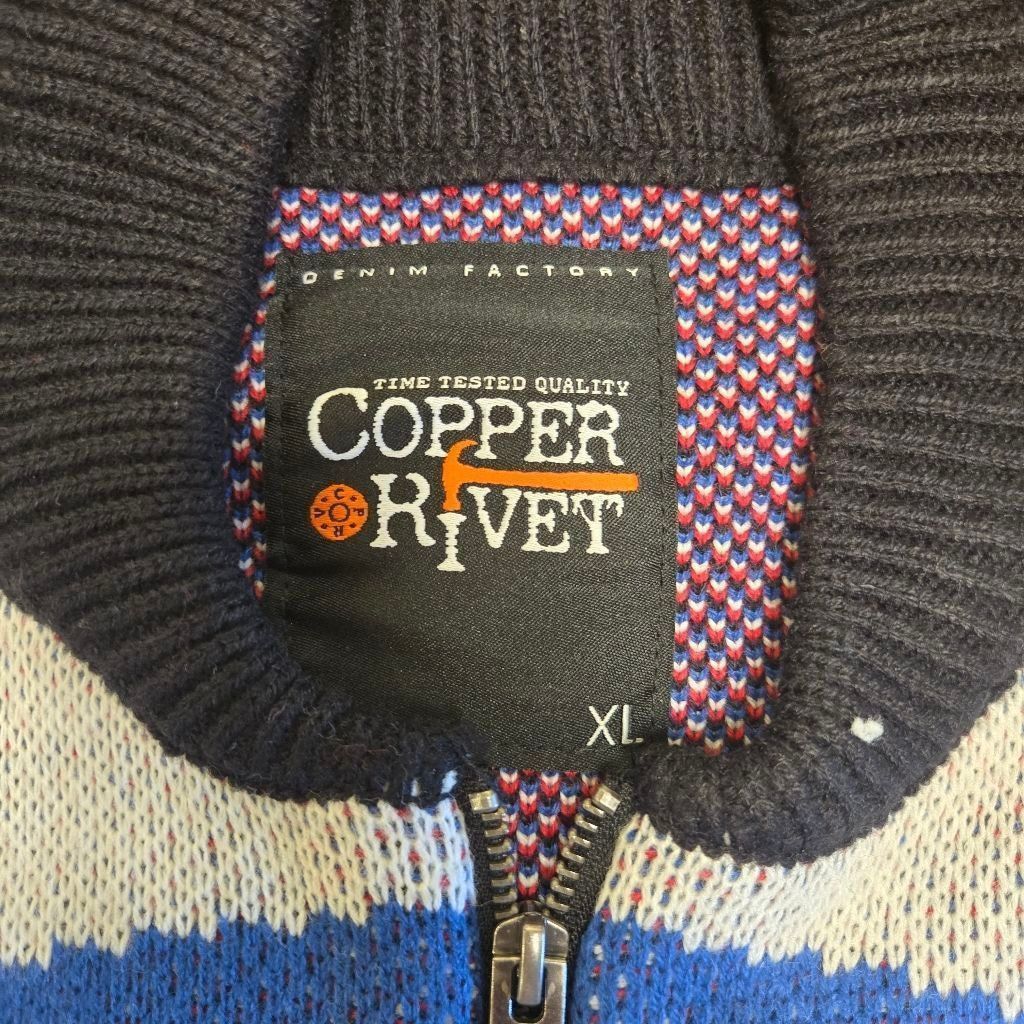 Cooper Copper River Zip Up Knit Racing Sweater Size XL NWT Size US XL / EU 56 / 4 - 2 Thumbnail