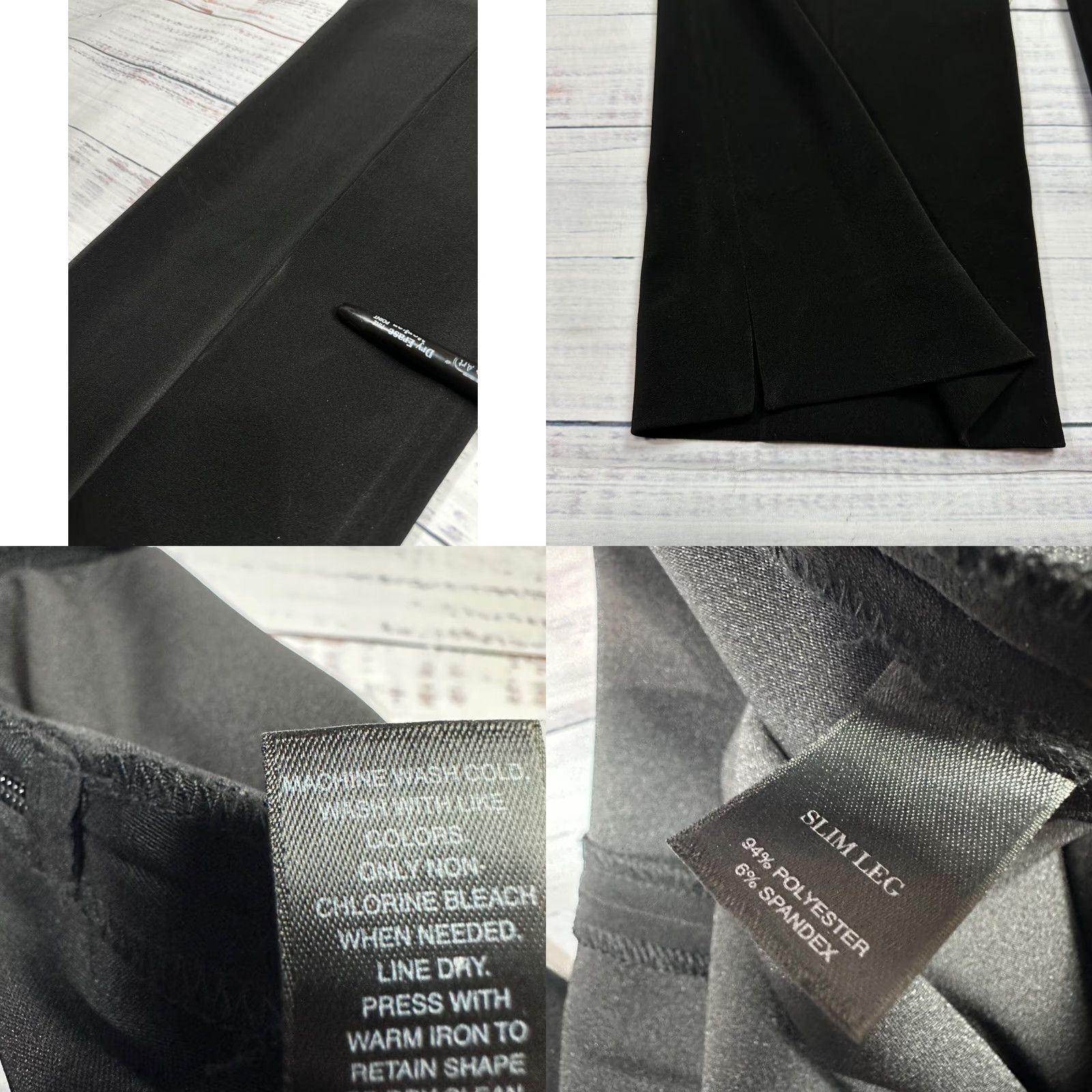 White House Black Market White House Black Market Pants Slim 8 Black Womens 8 Regular Dress Pants Size 30" / US 8 / IT 44 - 8 Thumbnail
