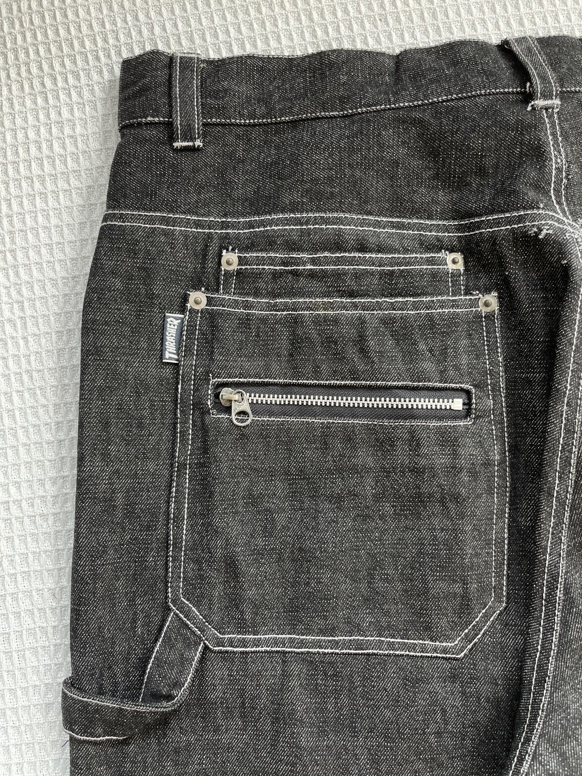 Thrasher × Vintage LastDrop🔥Very Rare🔥THRASHER MAGAZINE Skateboards Baggy Jeans Size US 36 / EU 52 - 11 Thumbnail