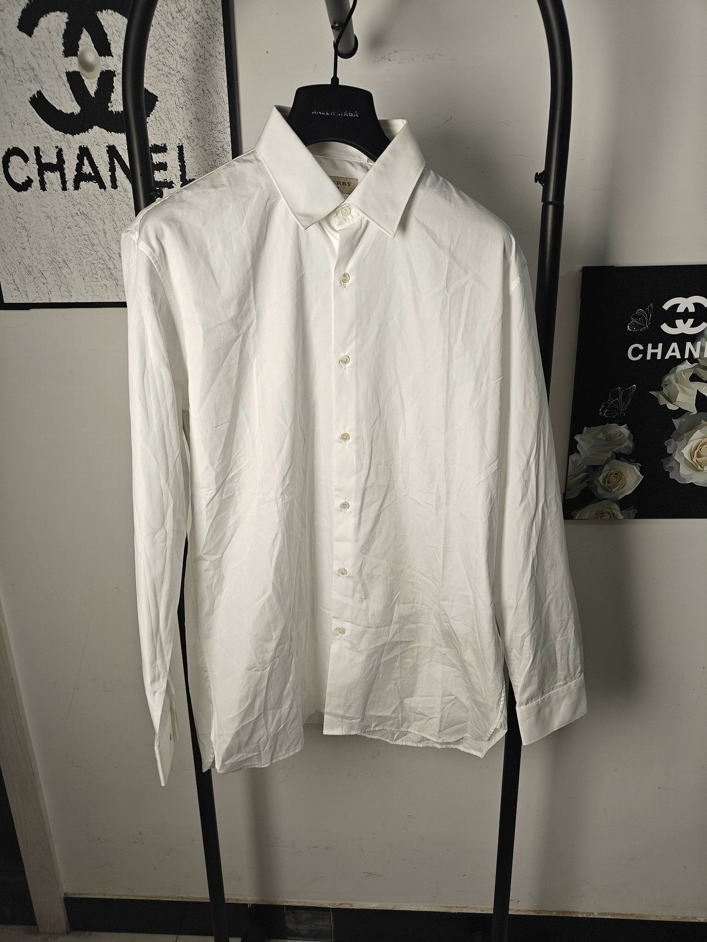 Burberry Burberry White Shirt m Men Size US M / EU 48-50 / 2 - 1 Thumbnail