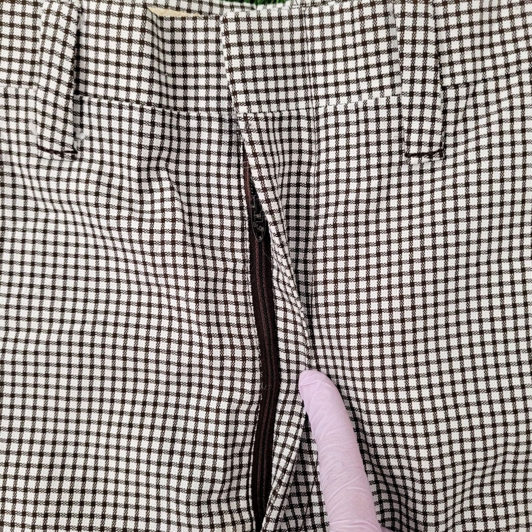 Vintage VINTAGE 80s Disco MOD Polyester Pants 30x27 Checkered Flared Boots Size US 30 / EU 46 - 6 Thumbnail