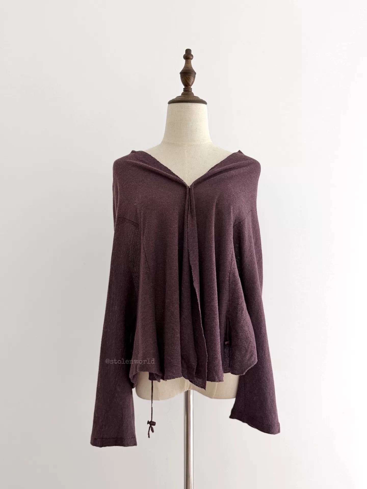 Y's Y's Drawstring Deformed Lightweight Cotton-Wool Top Size 3 Size L / US 10 / IT 46 - 5 Thumbnail