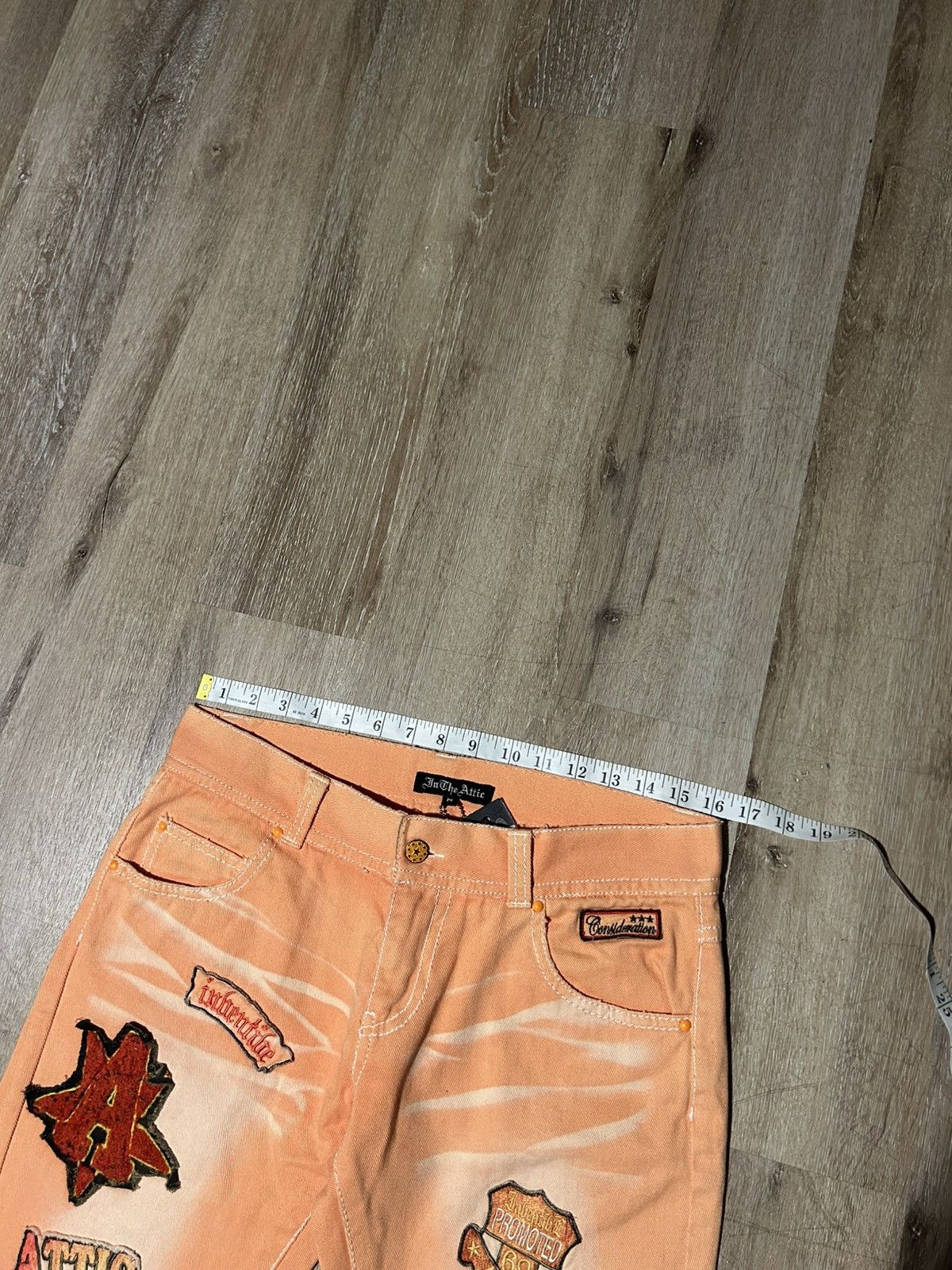 In The Attic In The Attic Faded Patchwork Embroidered Flare Jeans Size US 32 / EU 48 - 6 Thumbnail