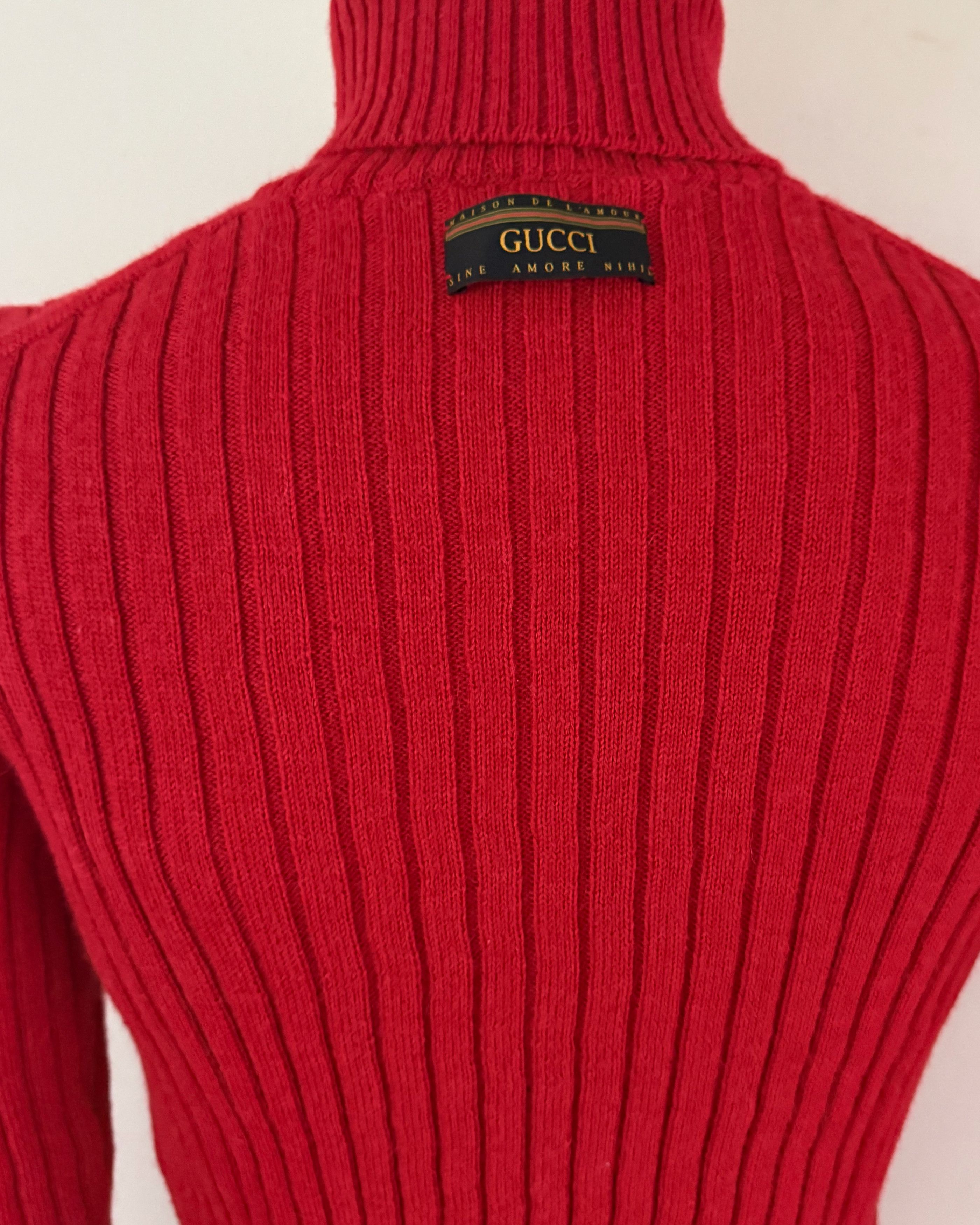 Gucci Gucci Alpaca Maison Amour Turtleneck Size US L / EU 52-54 / 3 - 10 Thumbnail
