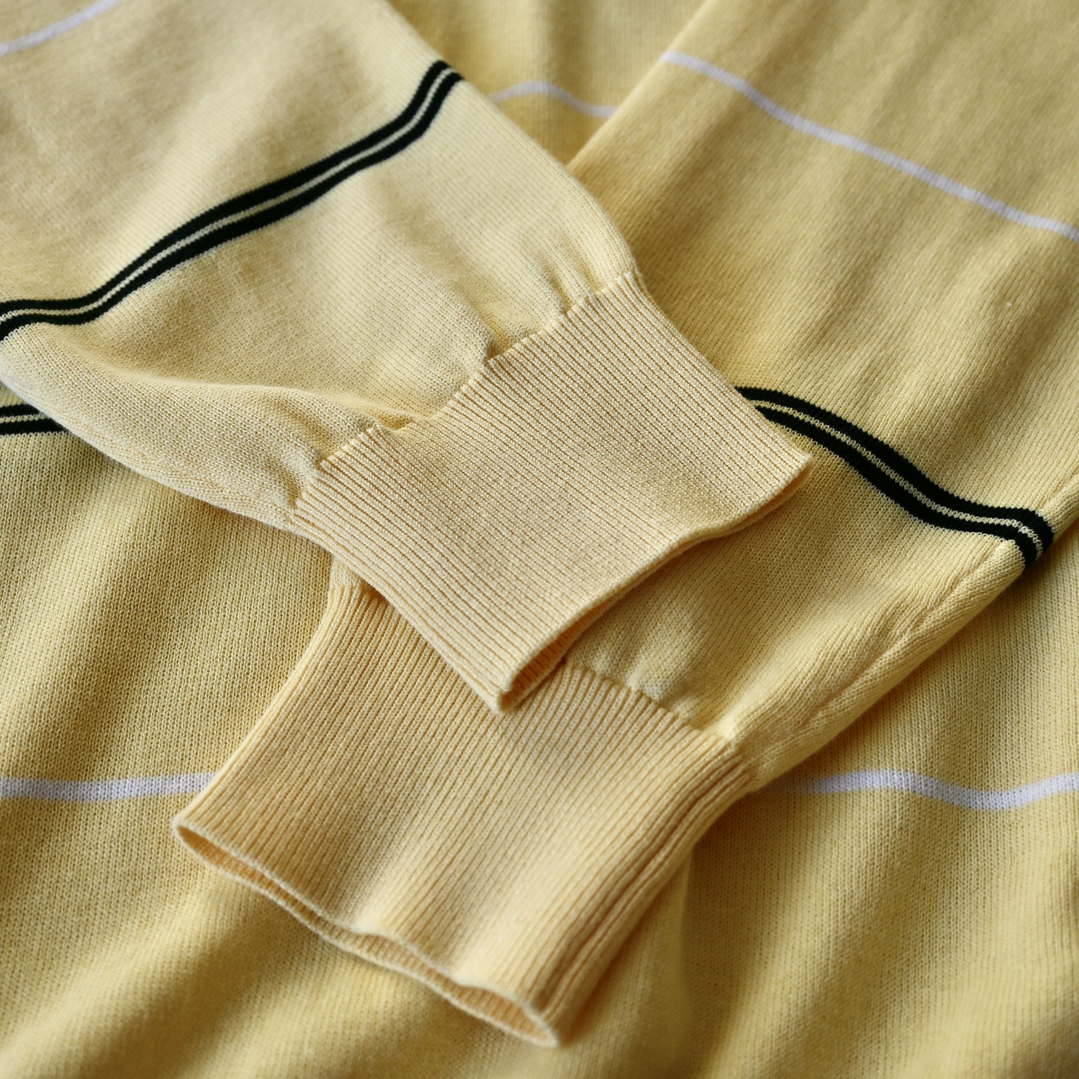 Beams Plus UNUSED, BEAMS Plus striped cotton knit polo Size US L / EU 52-54 / 3 - 14 Thumbnail