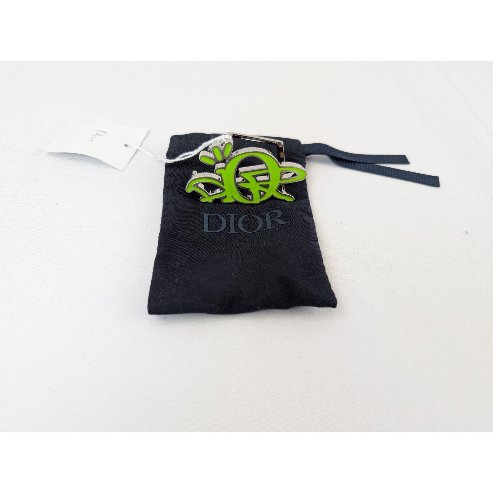 Dior o1rshd1 Size: OS / Jack 35MM Belt Buckle in Silver/Pistachio Size ONE SIZE - 7 Thumbnail