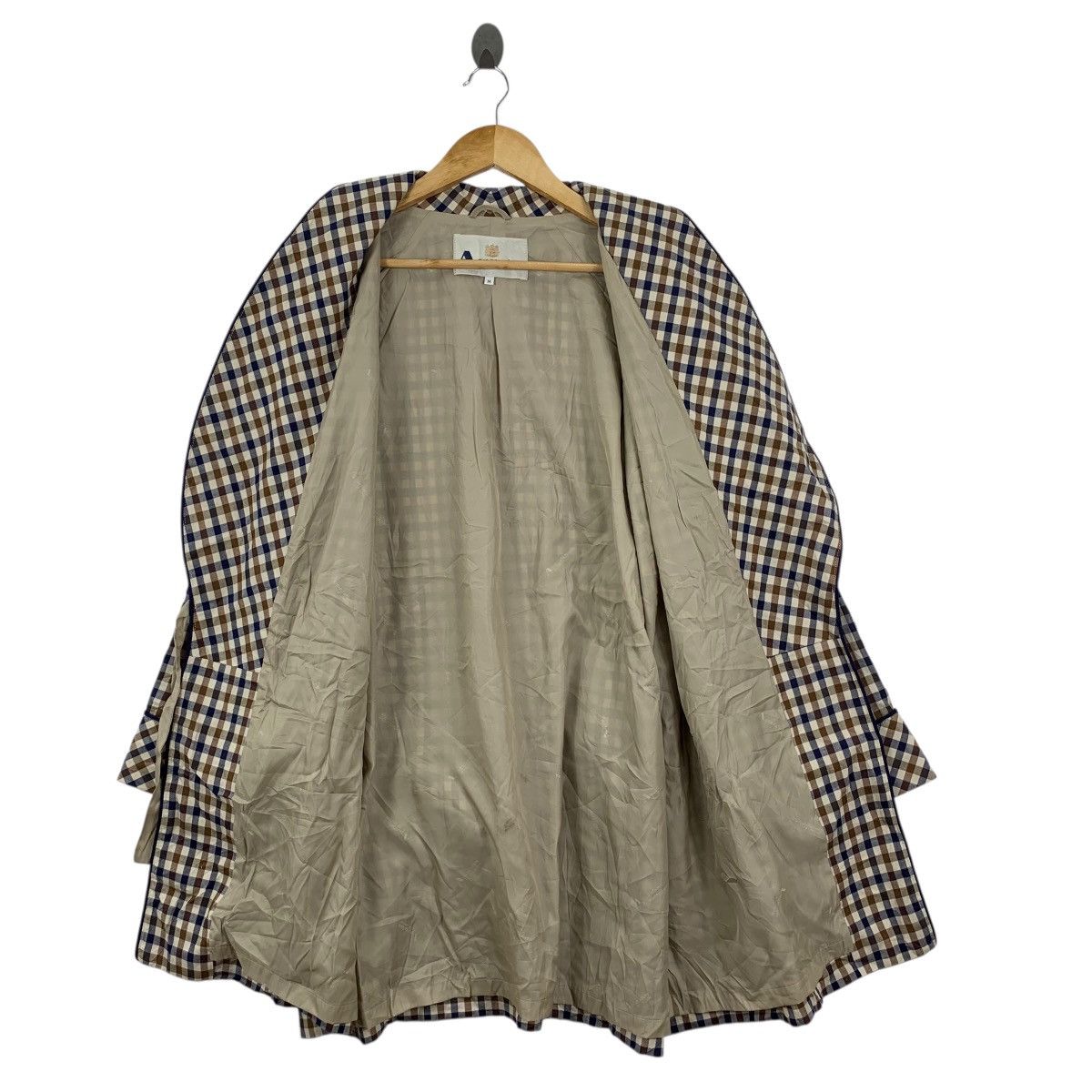 Aquascutum Vintage AQUASCUTUM LONDON Nova Checks Plaids Trench Coat Size M / US 6-8 / IT 42-44 - 7 Thumbnail