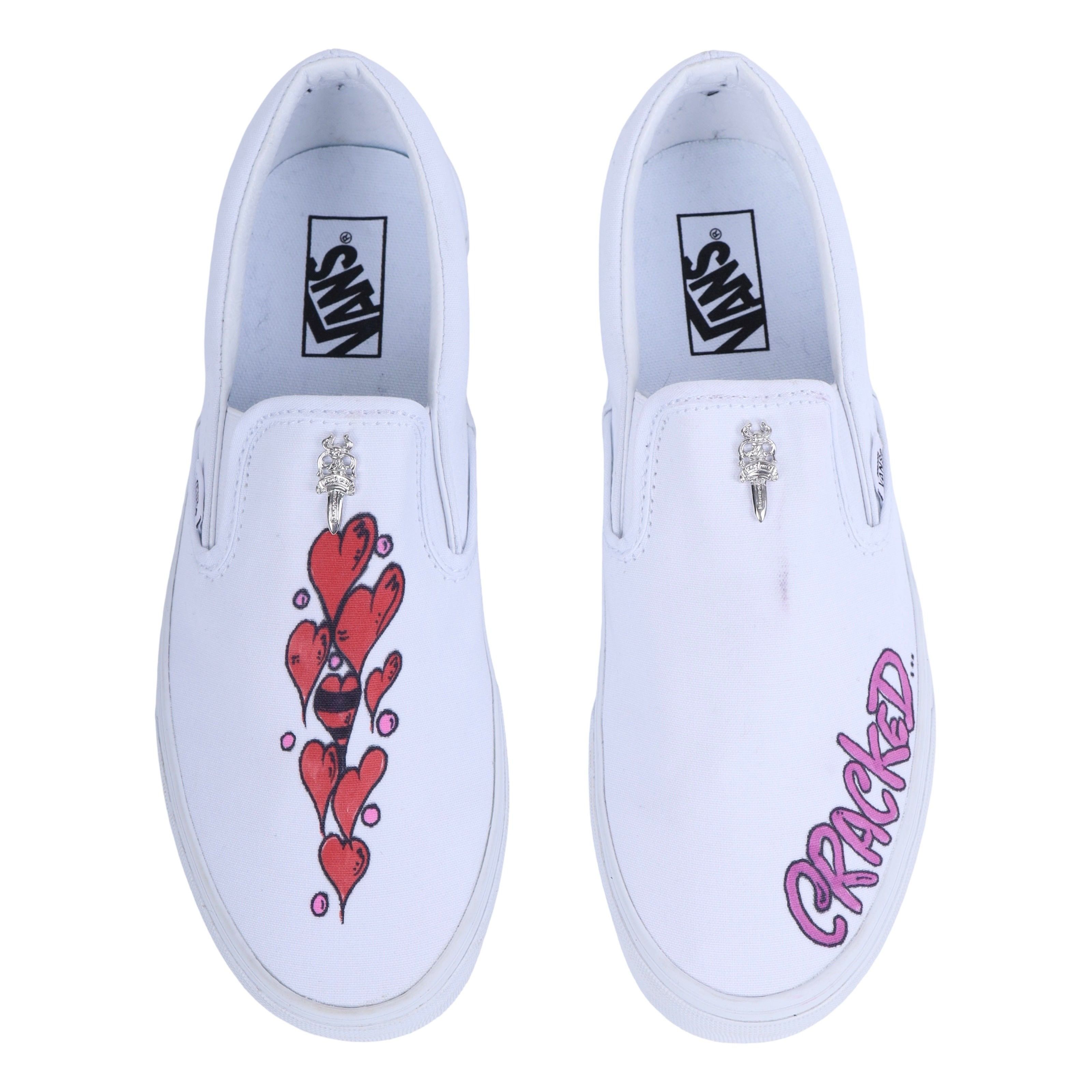Chrome Hearts CHROME HEARTS X MATTY BOY HAND PAINTED VANS SLIP ONS Size US 10 / EU 43 - 2 Thumbnail