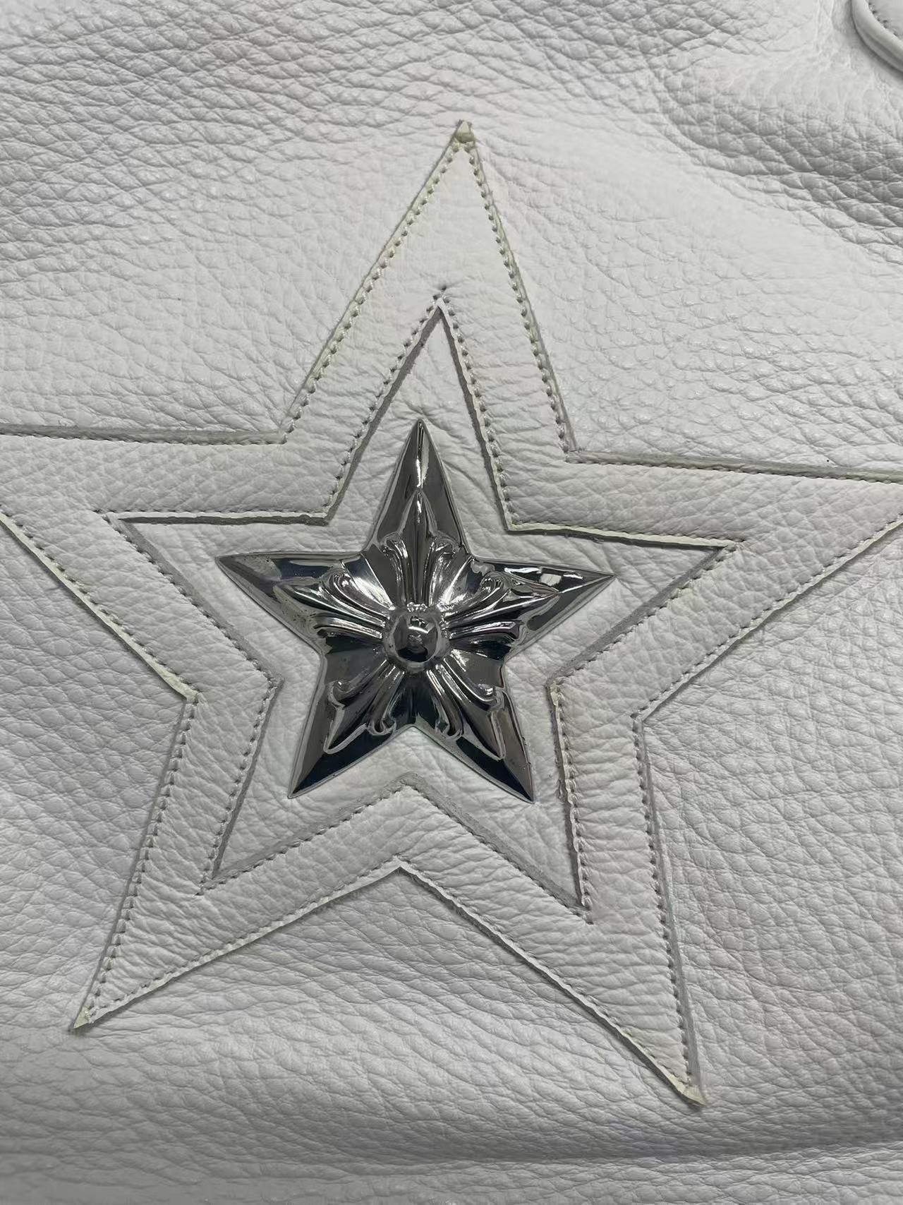 Chrome Hearts Chrome Hearts Silver Star Patch White Tote Bag Size ONE SIZE - 8 Thumbnail