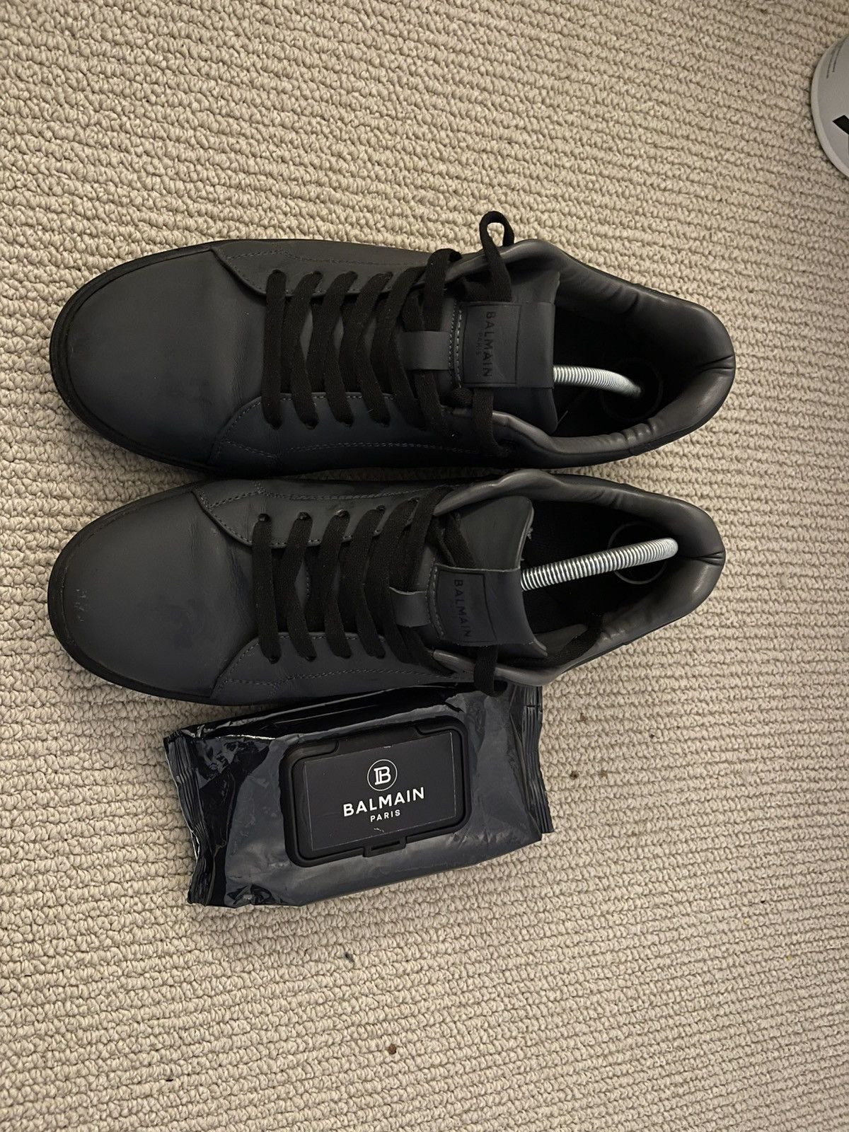 Balmain Balmain Baskets B-Court en cuir de veau Size US 10 / EU 43 - 1 Thumbnail